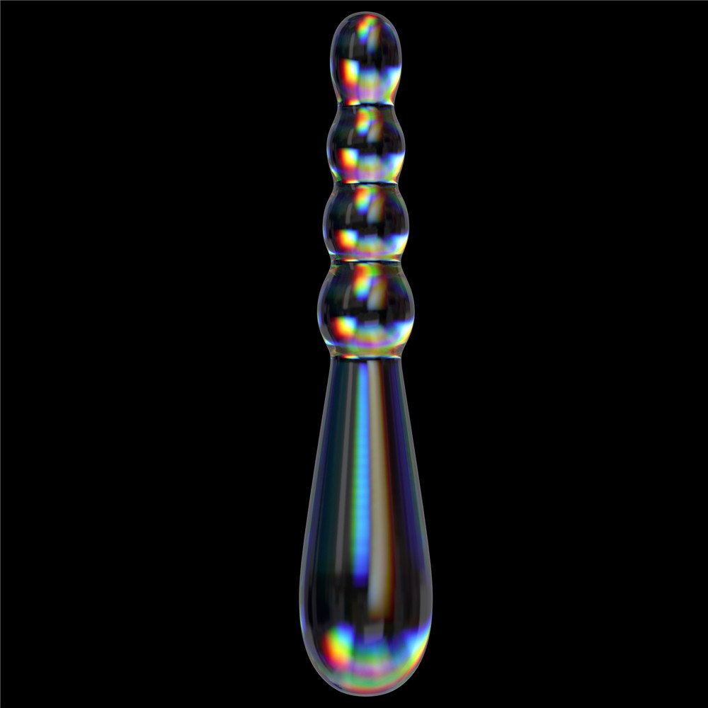 Twilight Gleam Glass Dildo - Rising Ripples