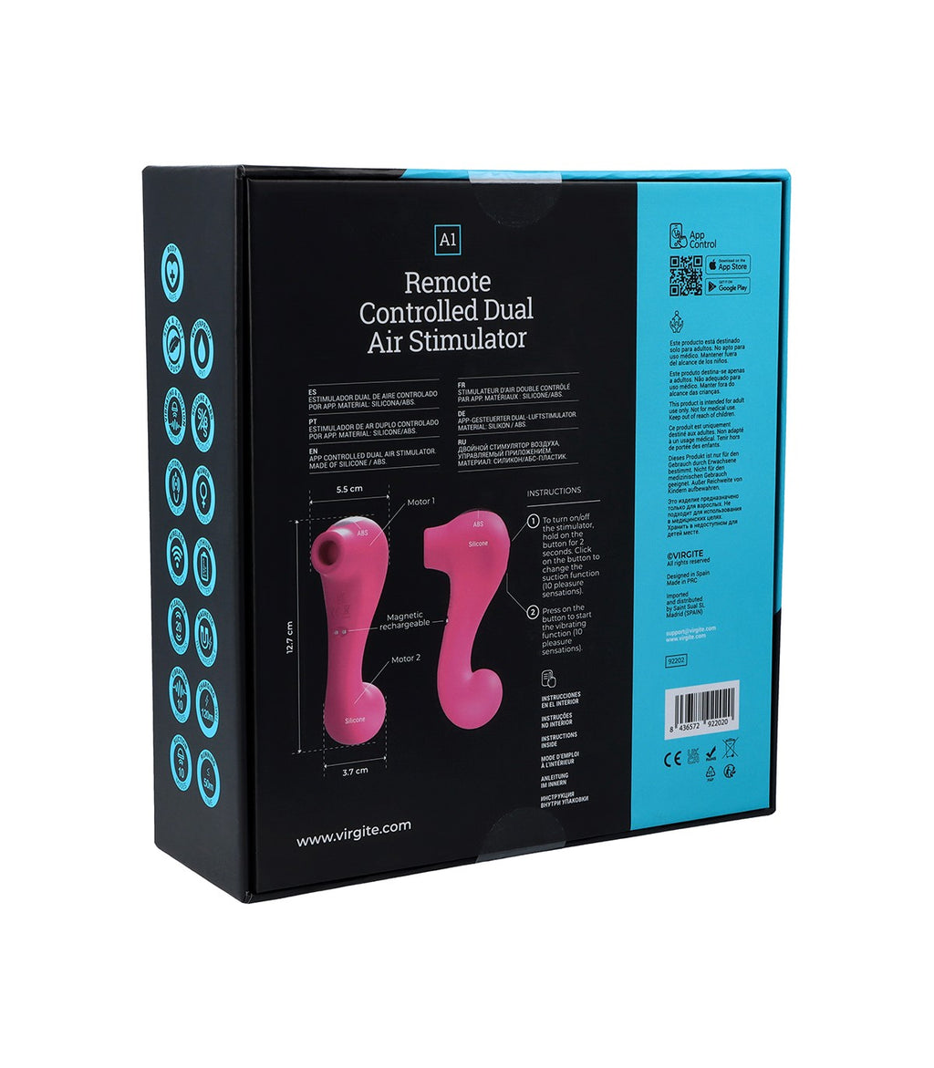 A1 REMOTE CONTROLLED DUAL AIR STIMULATOR