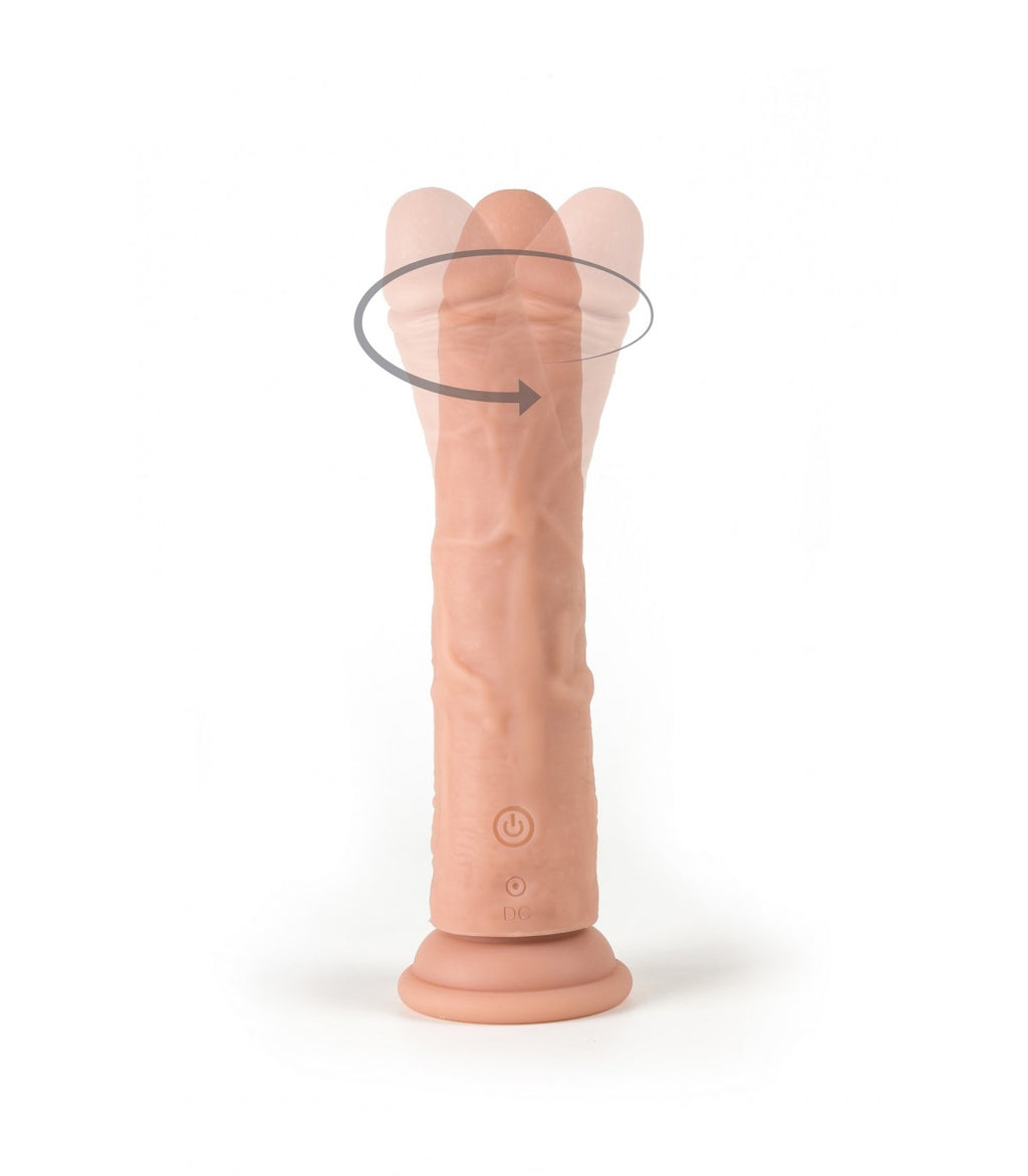 VIBRATORE E ROTATORE REALISTICO R7" 19CM CON TELECOMANDO"