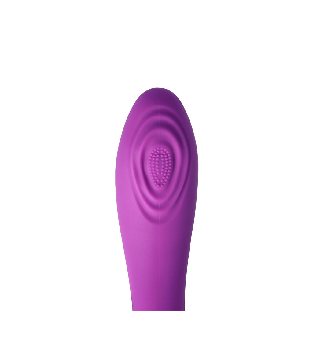 RECHARGEABLE TAPPING VIBRATOR V8 PURPLE