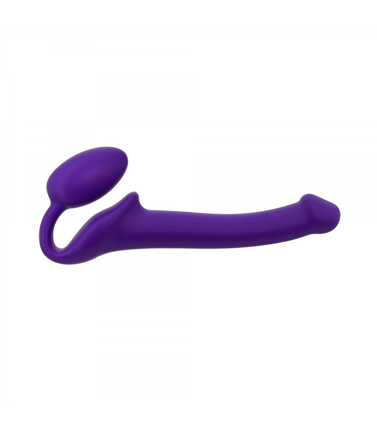 SOFT FLEXIBLE SILICONE PURPLE STRAP-ON DILDO HARNESS S