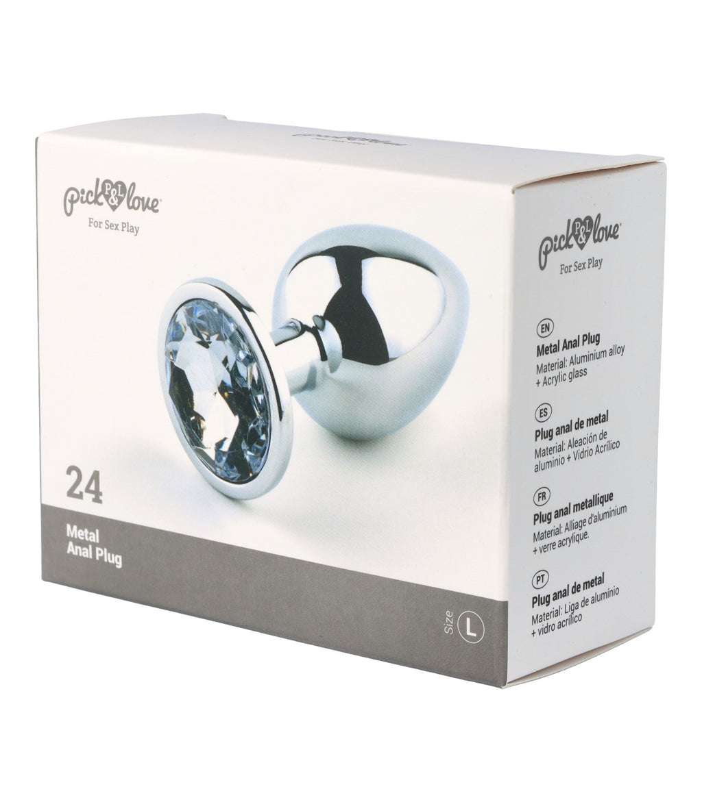 Metal butt plug no. 24 size L