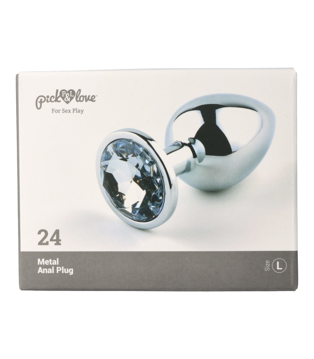 Metal butt plug no. 24 size L