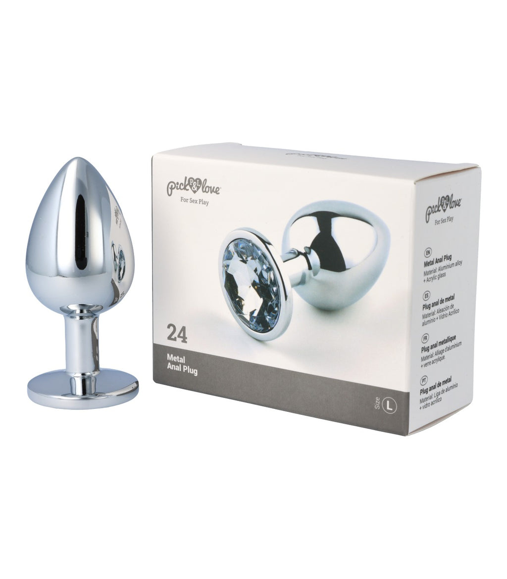 Metal butt plug no. 24 size L