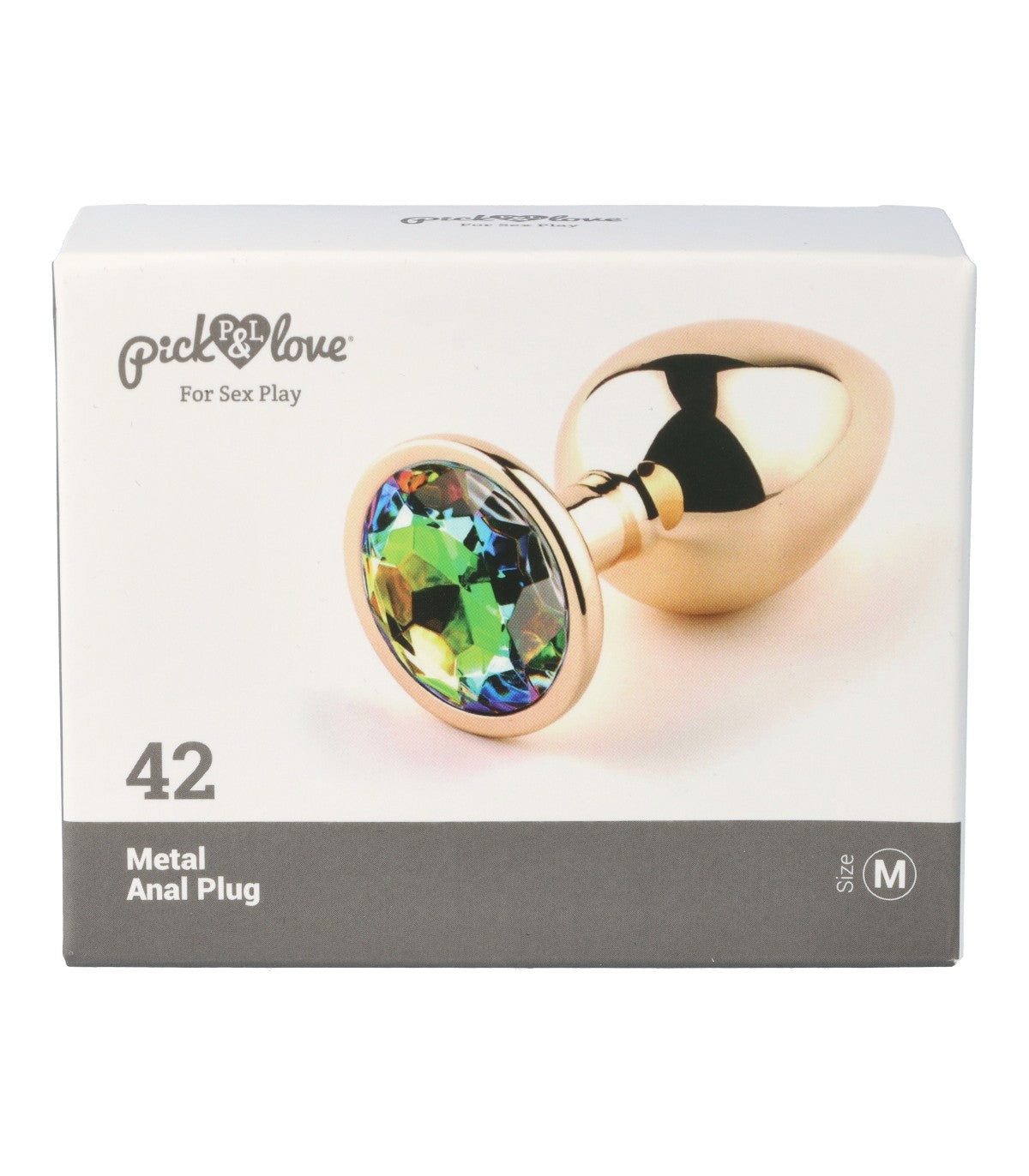 Metal butt plug no. 42 size M