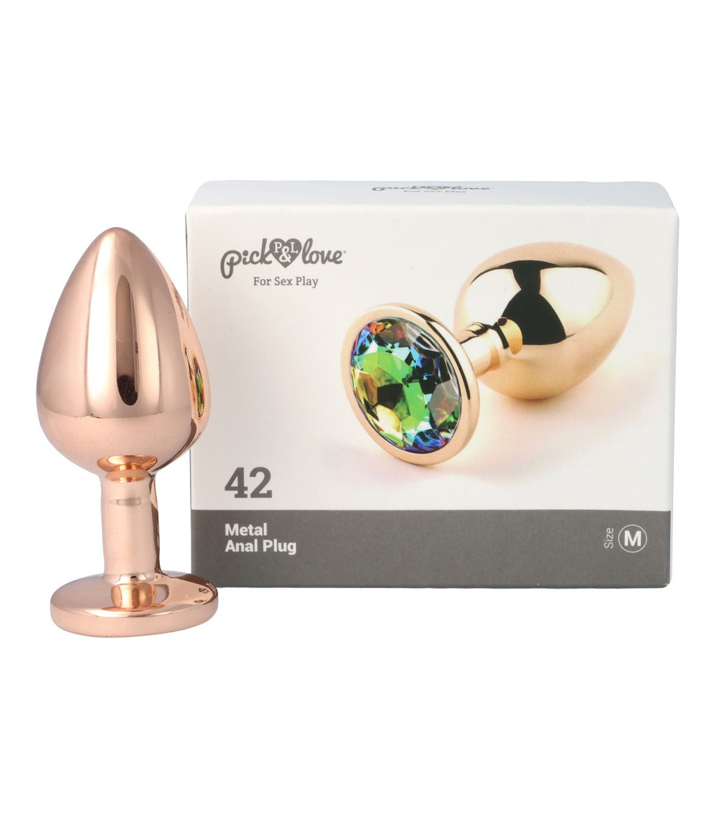 Metal butt plug no. 42 size M