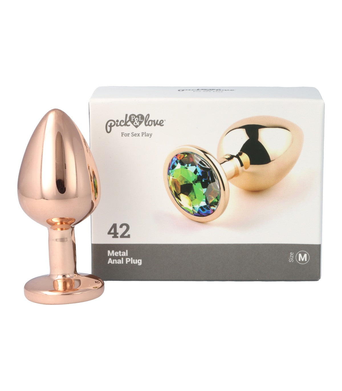 Metal butt plug no. 42 size M