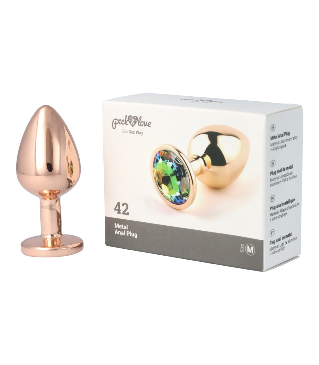 Metal butt plug no. 42 size M
