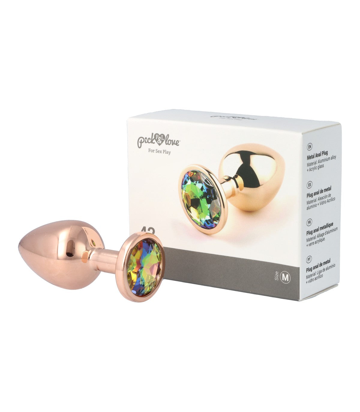 Metal butt plug no. 42 size M