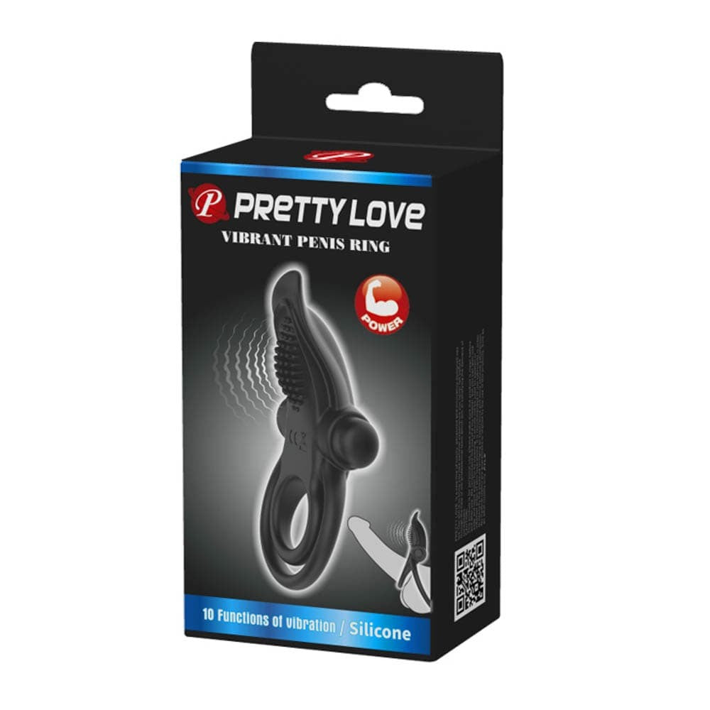 Pretty Love Vibrant Black Cock Ring