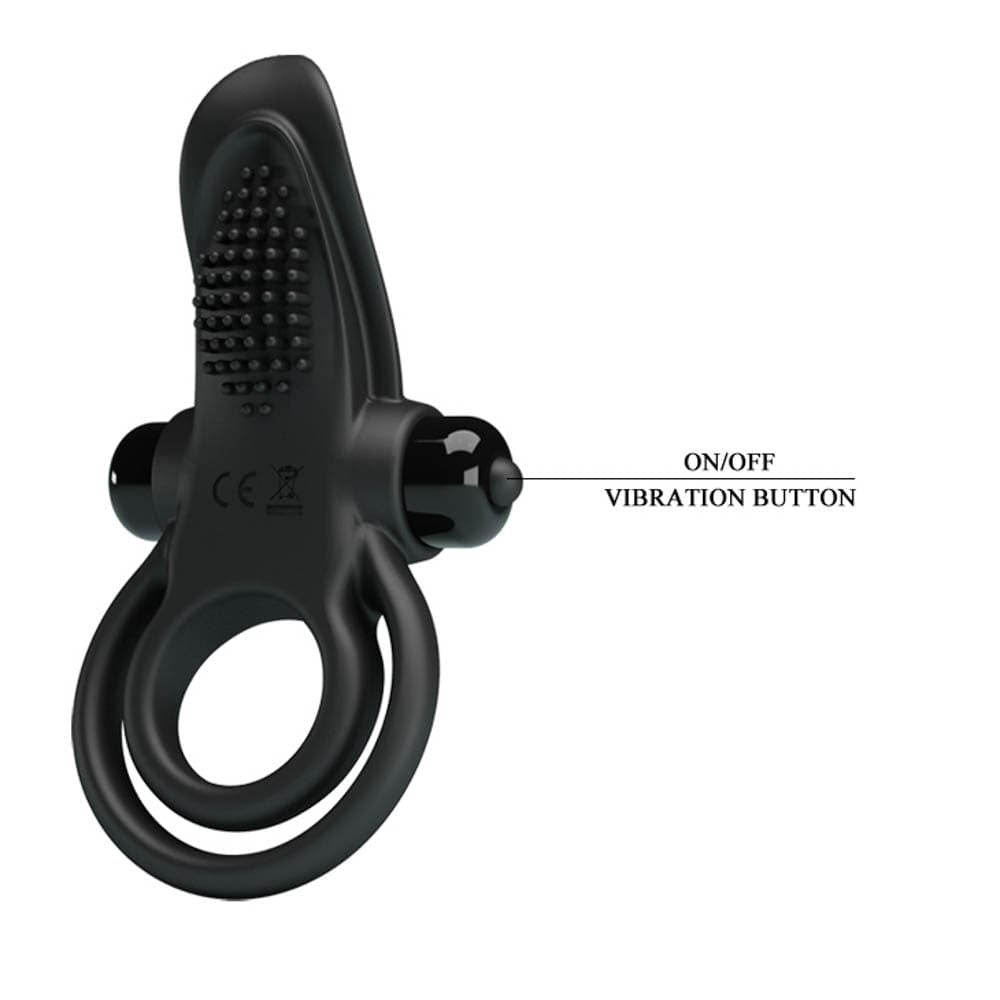 Pretty Love Vibrant Black Cock Ring
