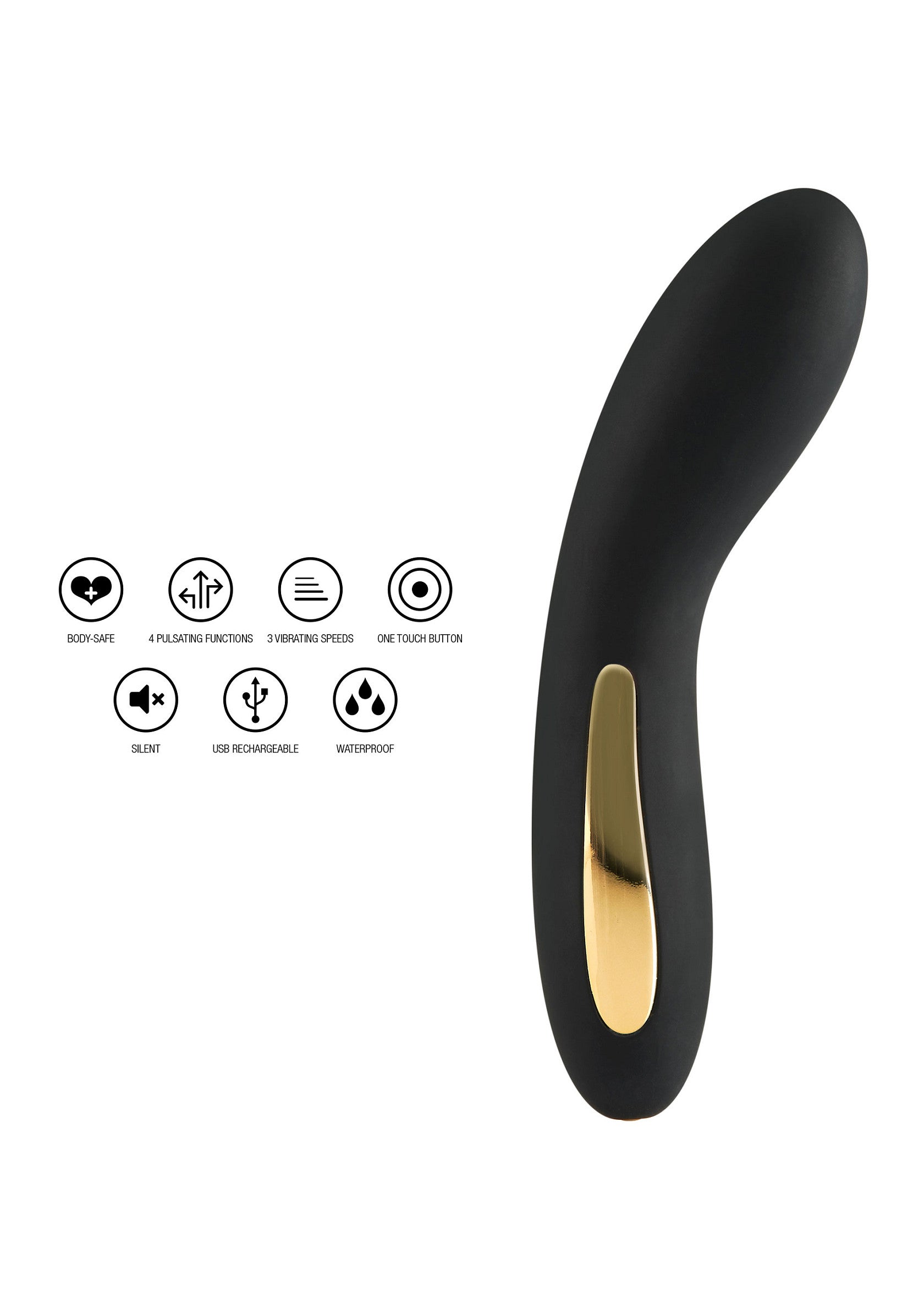 Luminate black vibrator