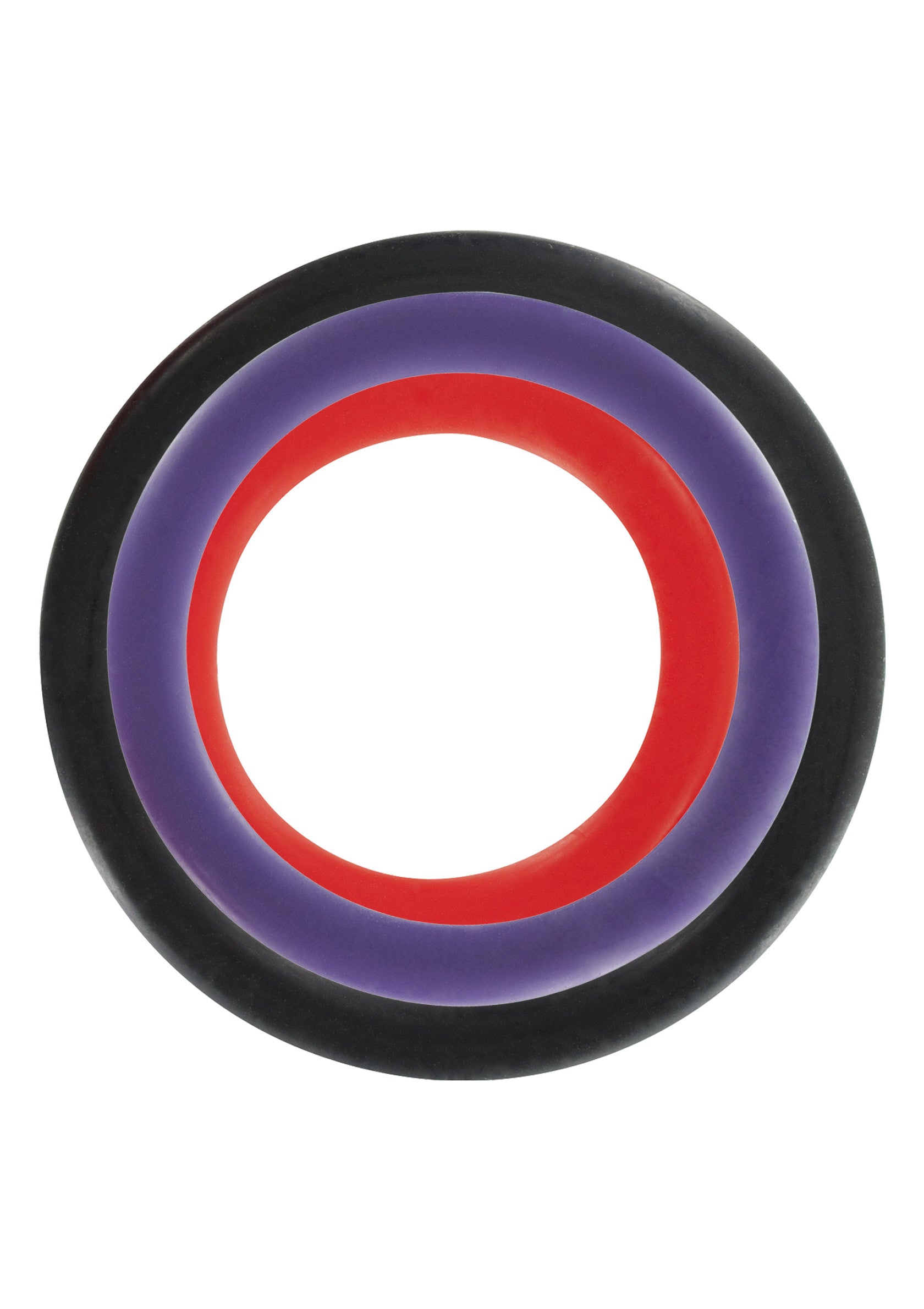 Multicolor Triple Rings 3 Pieces Multicolor