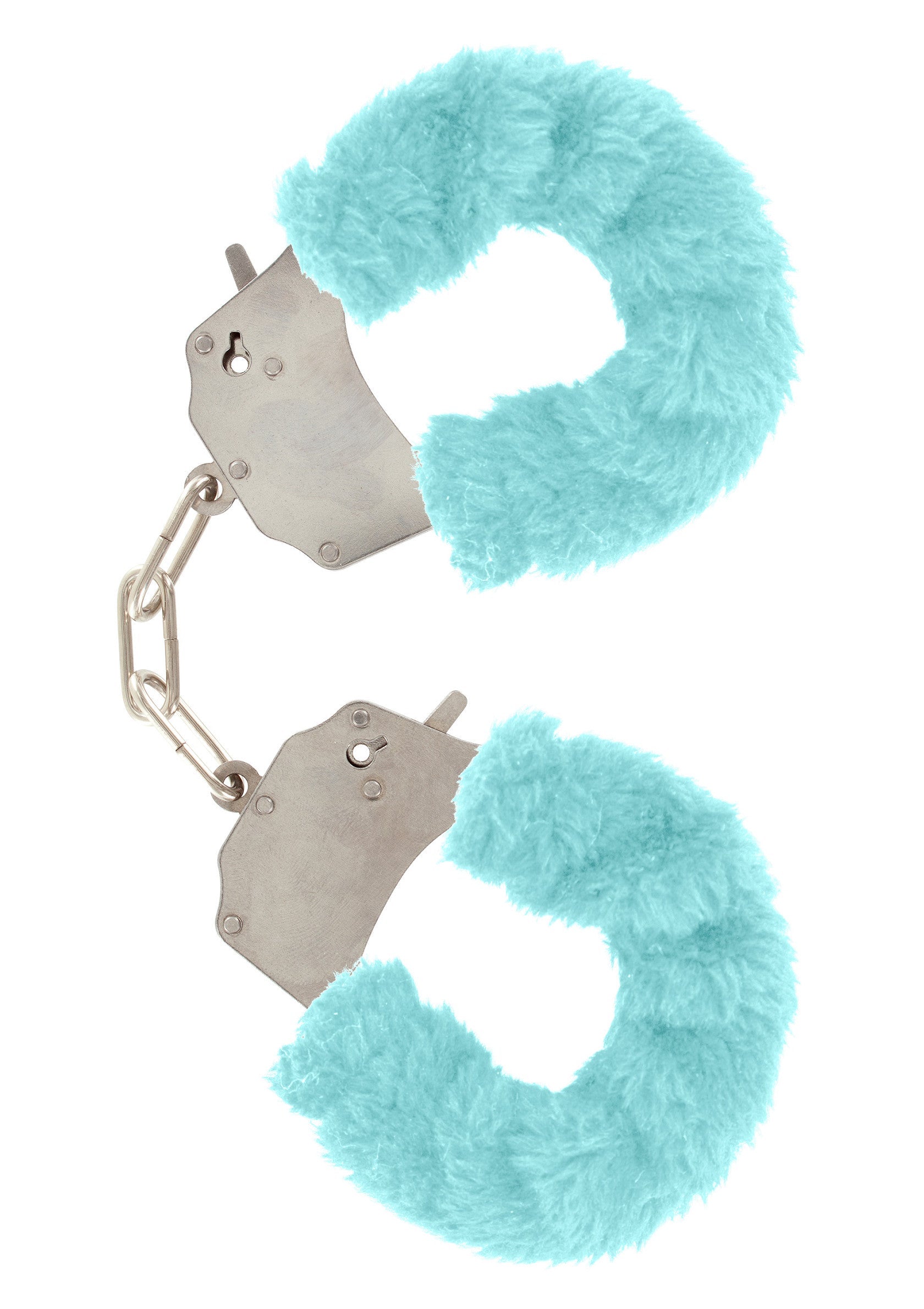 Aqua colored fuzzy fun wristbands