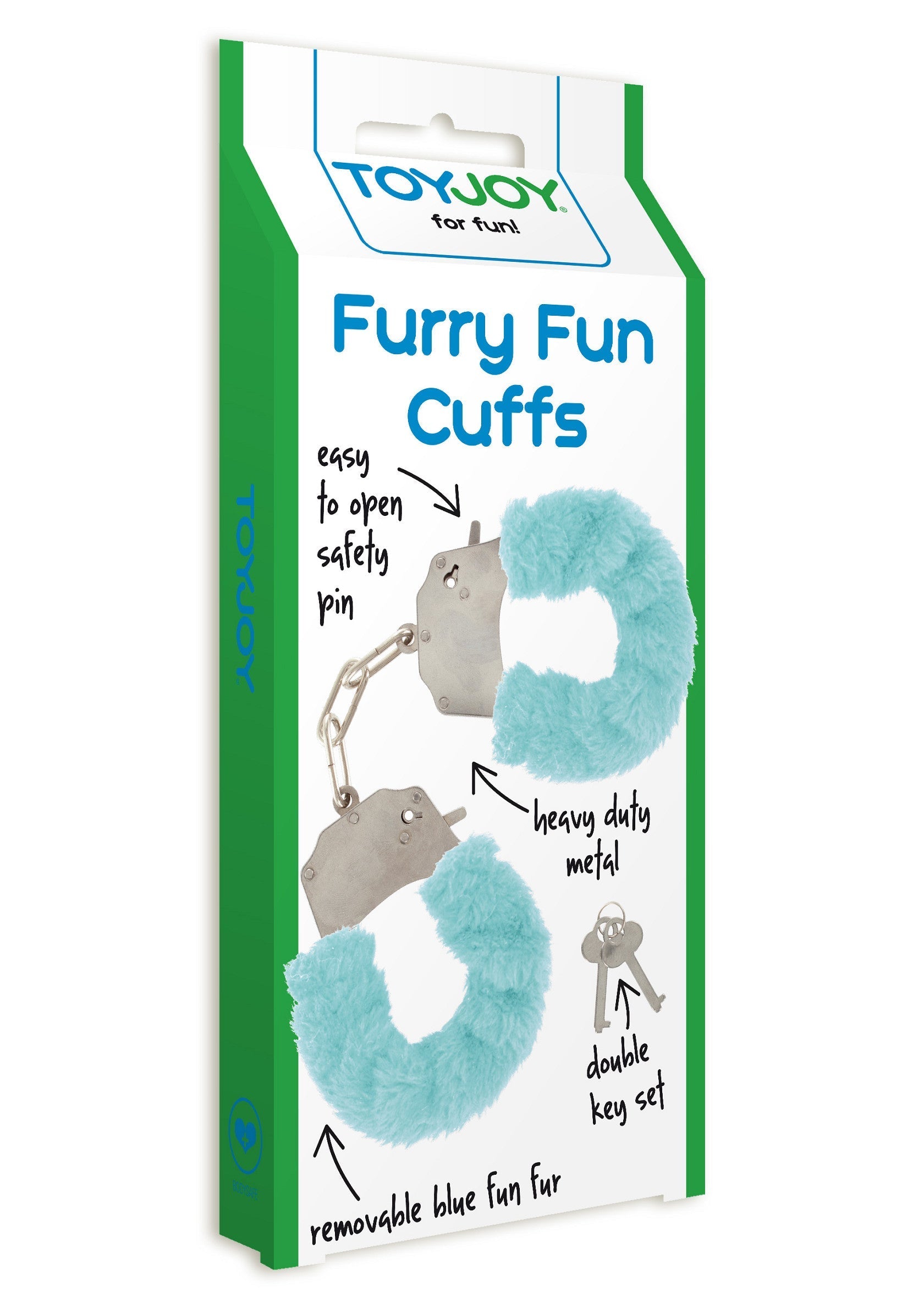 Aqua colored fuzzy fun wristbands