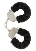 Funny black furry cuffs