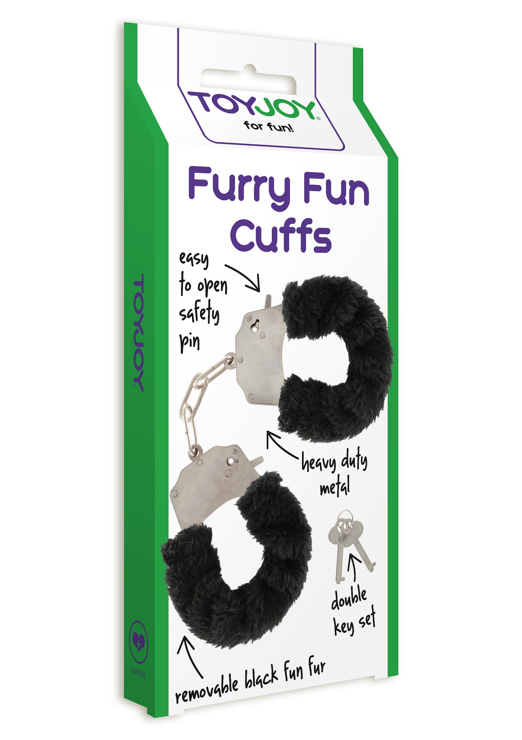 Funny black furry cuffs