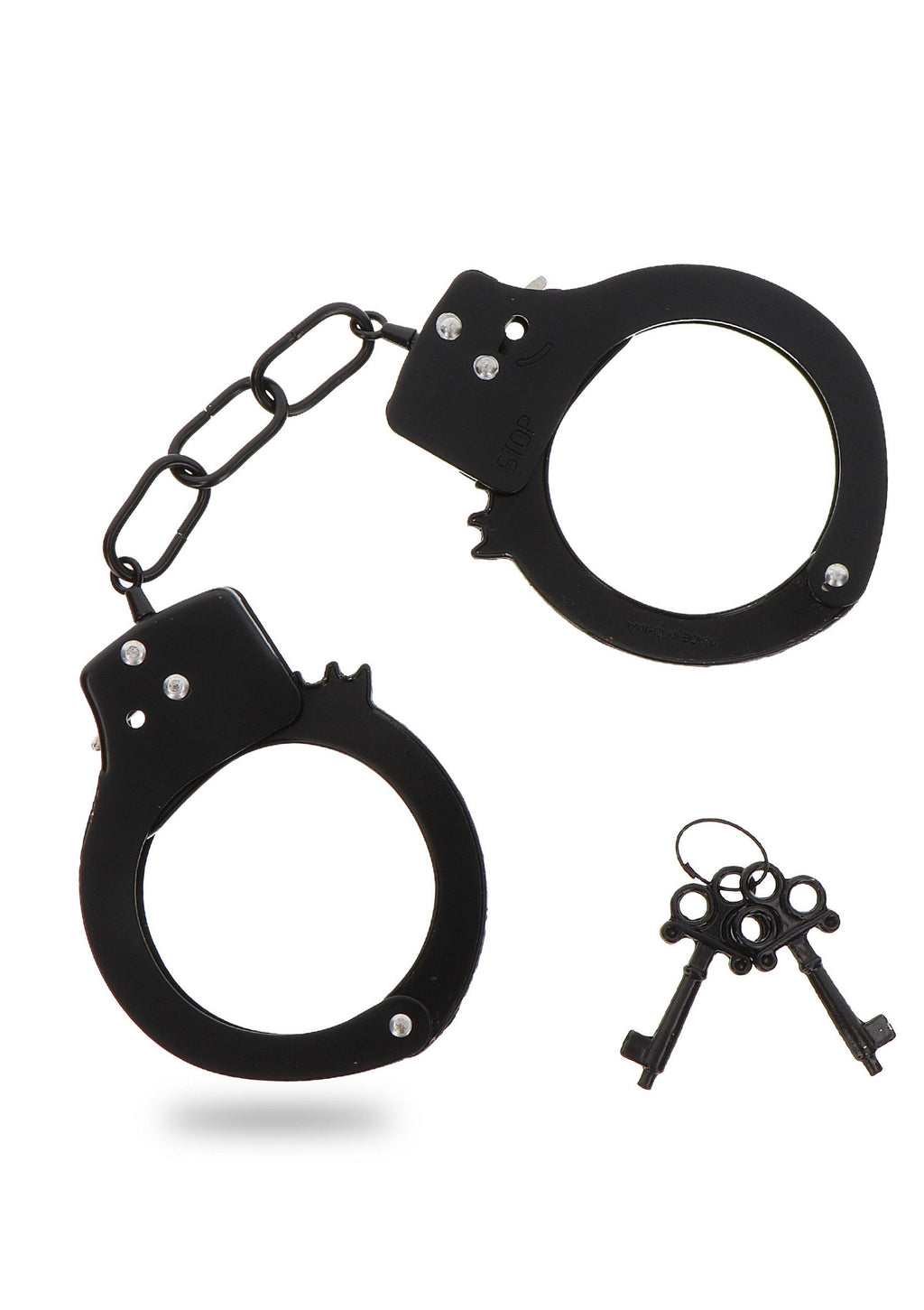 Black metal handcuffs