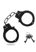 Black metal handcuffs
