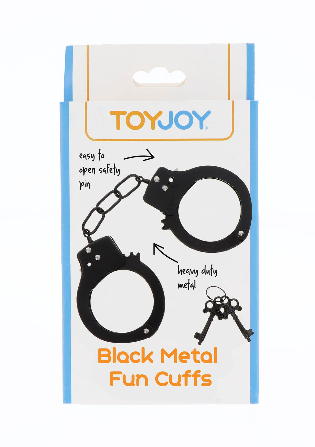 Black metal handcuffs