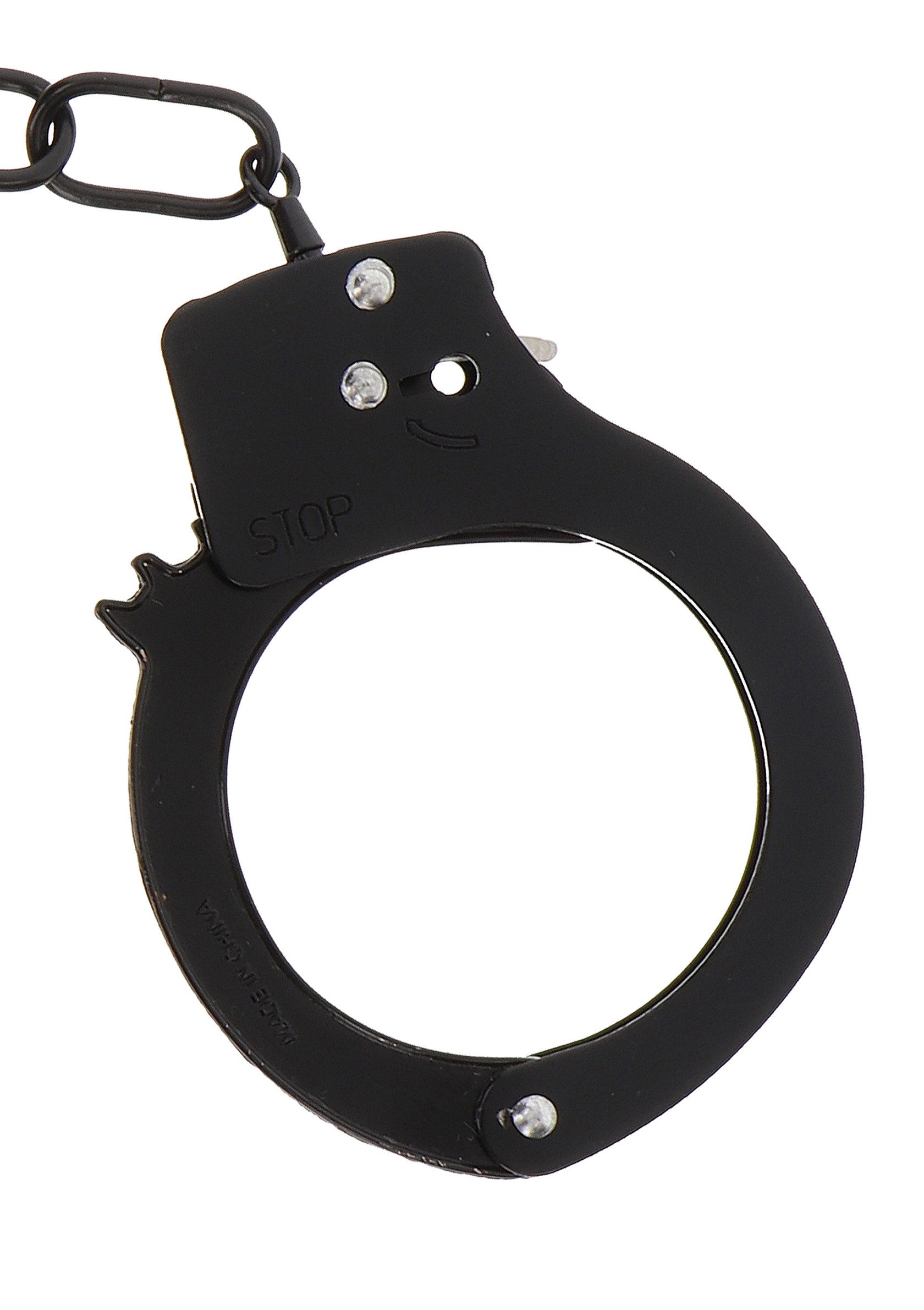 Black metal handcuffs
