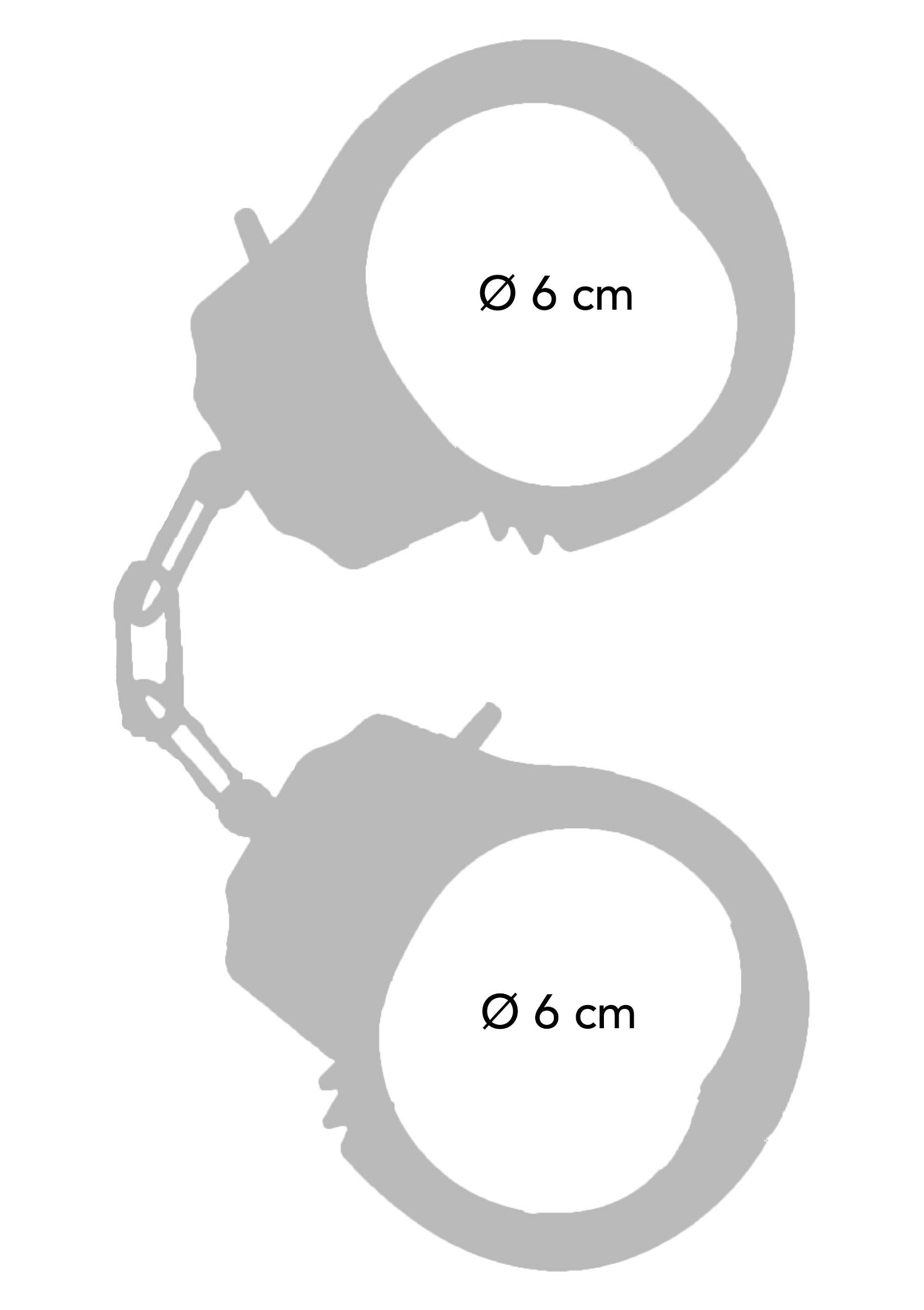 Black metal handcuffs