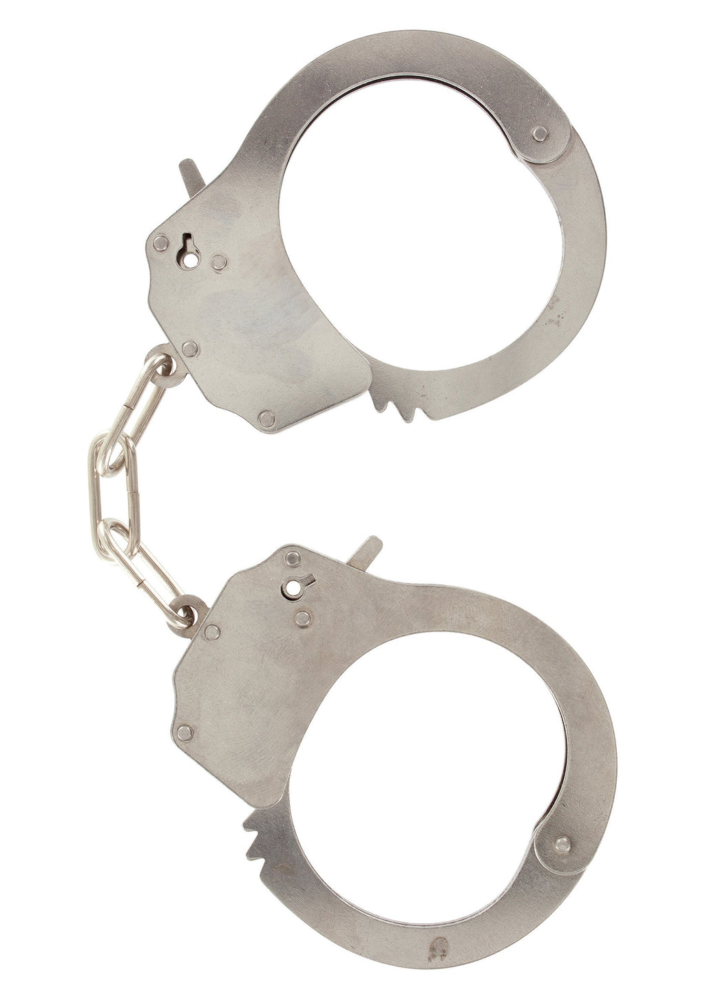 Silver metal handcuffs
