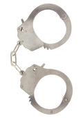 Silver metal handcuffs