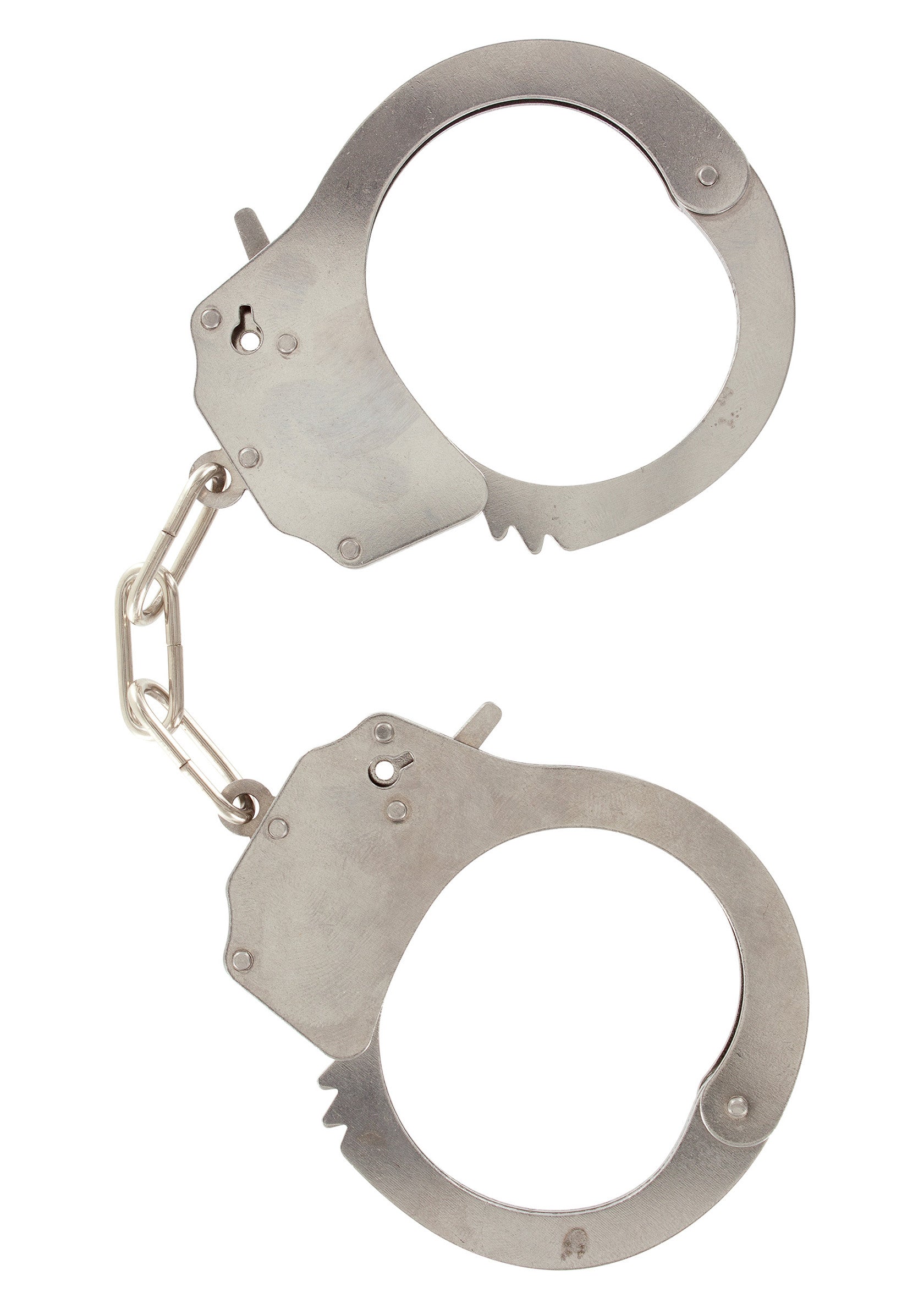 Silver metal handcuffs