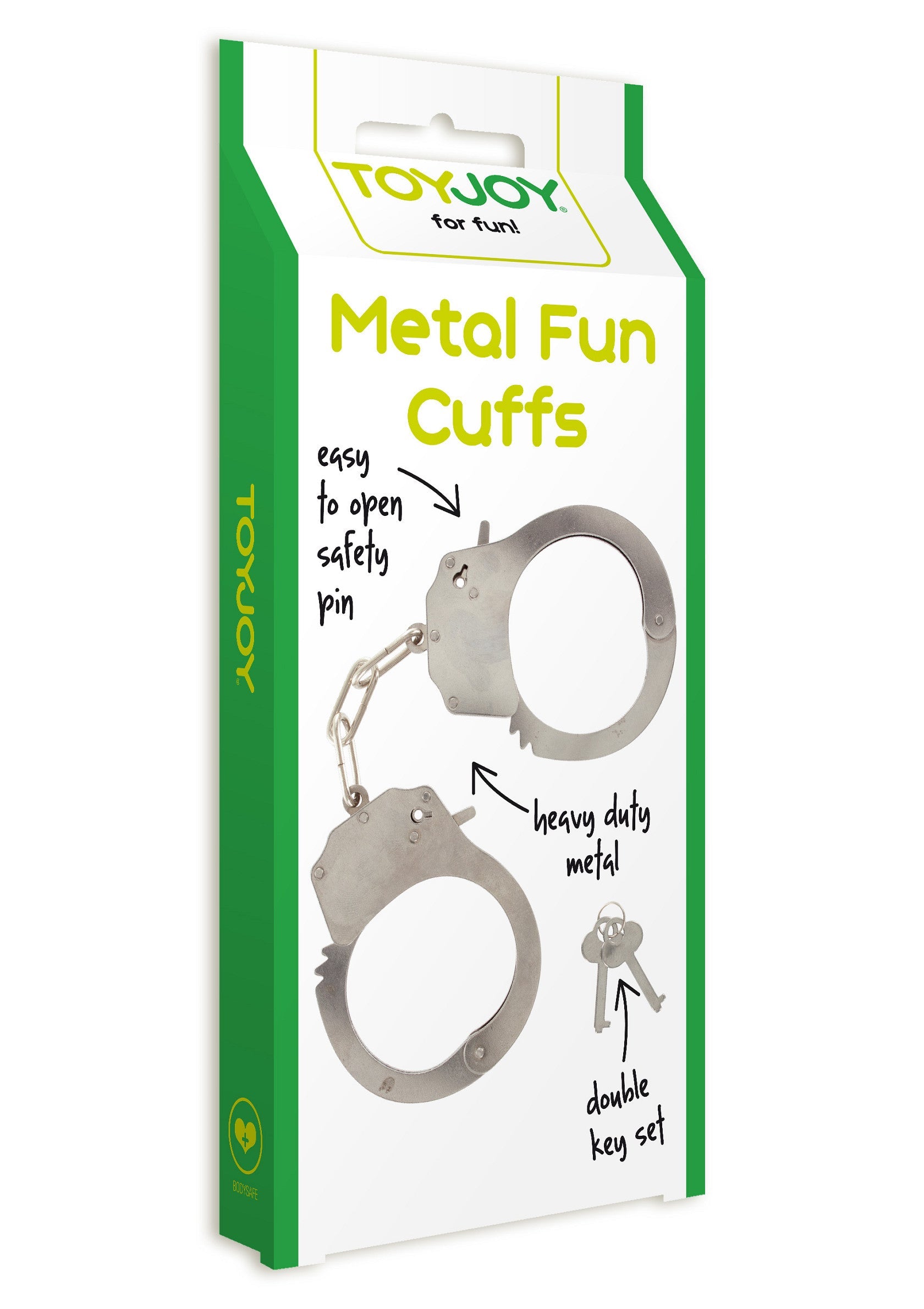 Silver metal handcuffs