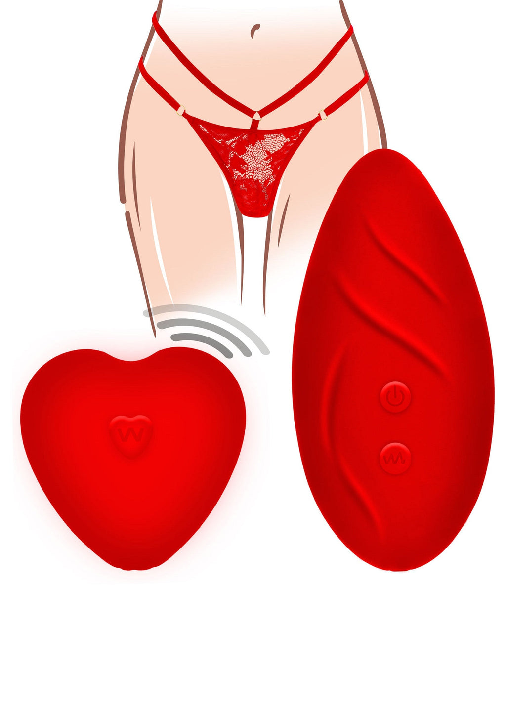 Divine Panty Vibrator red