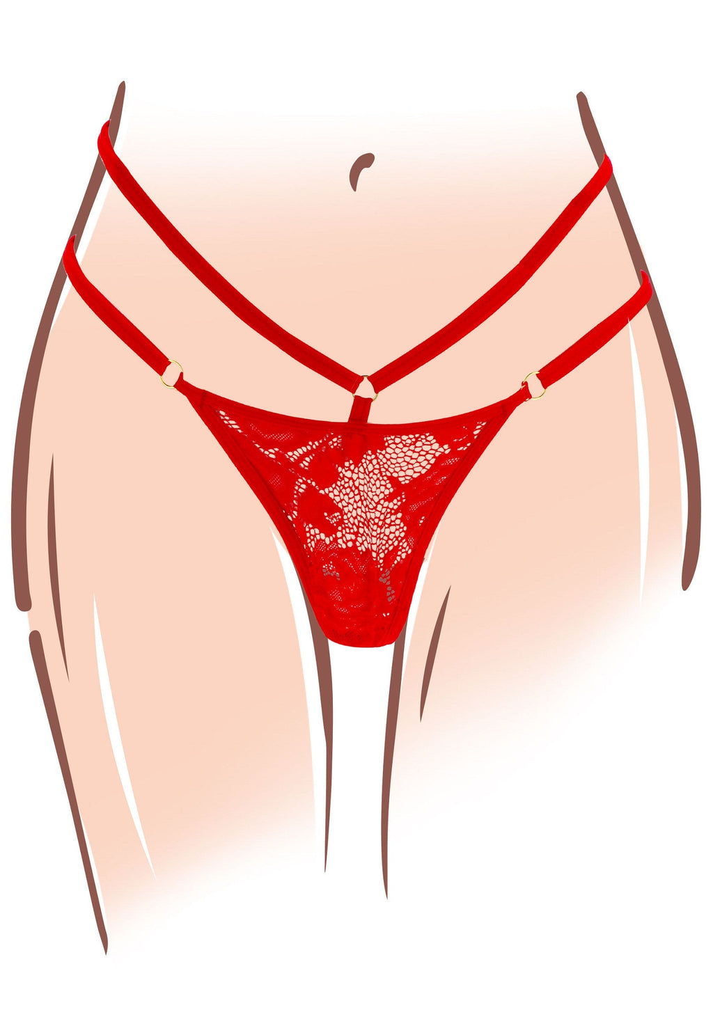 Divine Panty Vibrator red