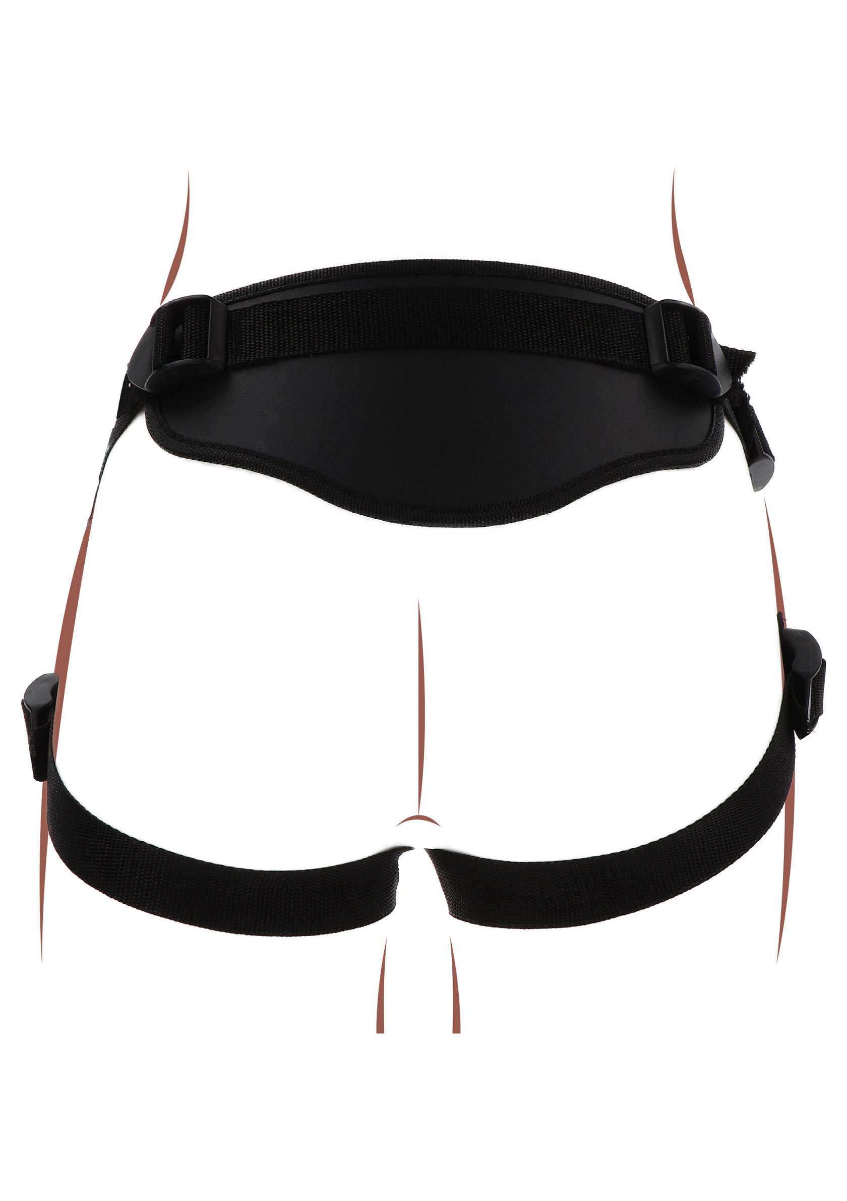 Full body harness with black strap