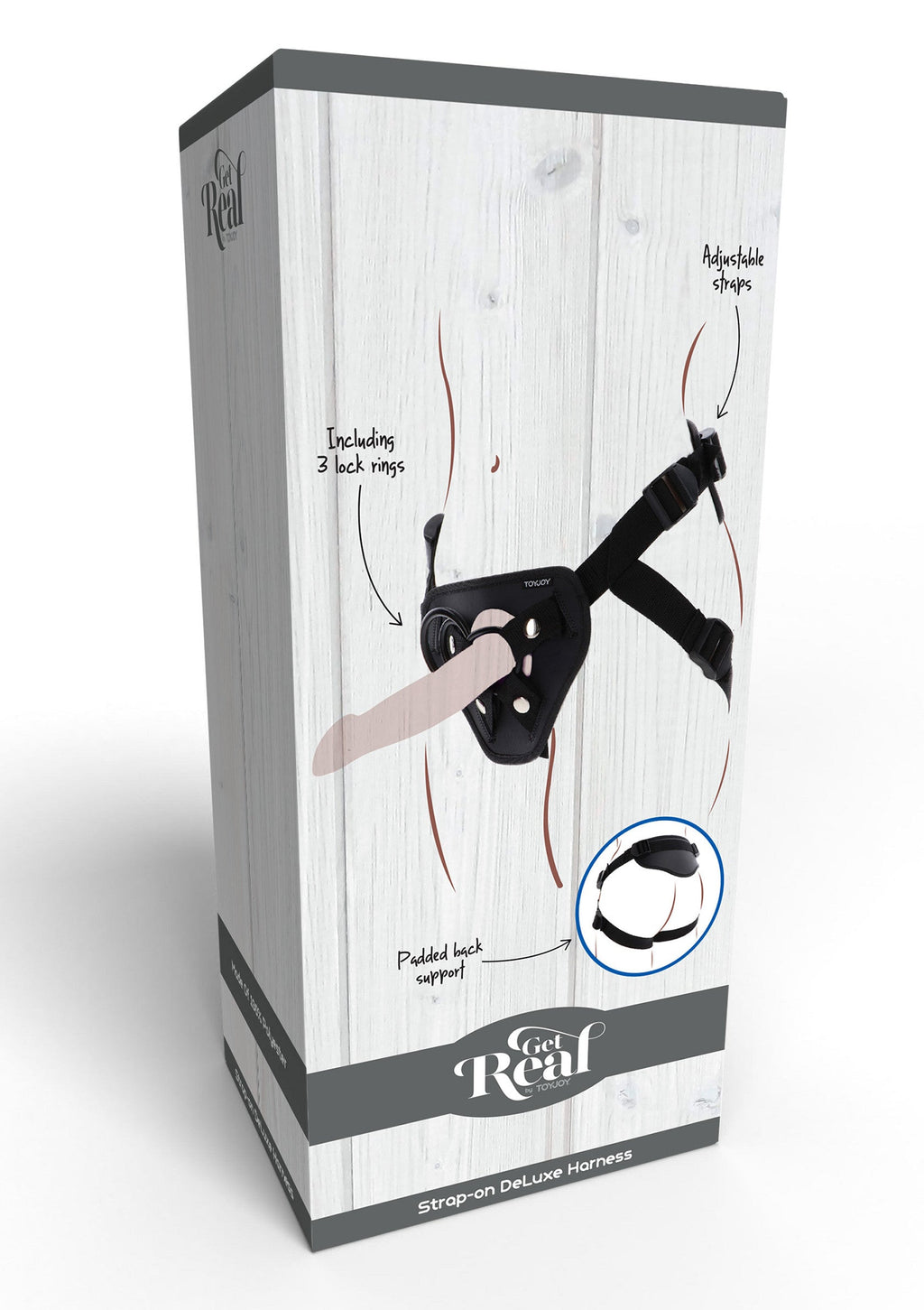 Full body harness with black strap