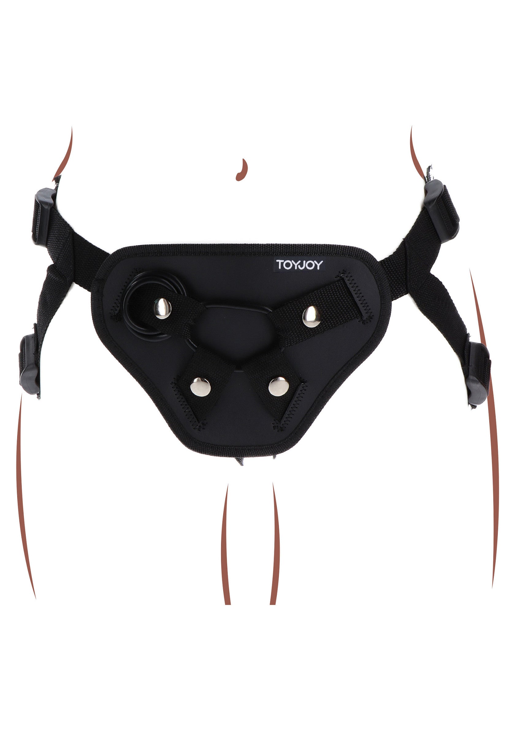 Full body harness with black strap