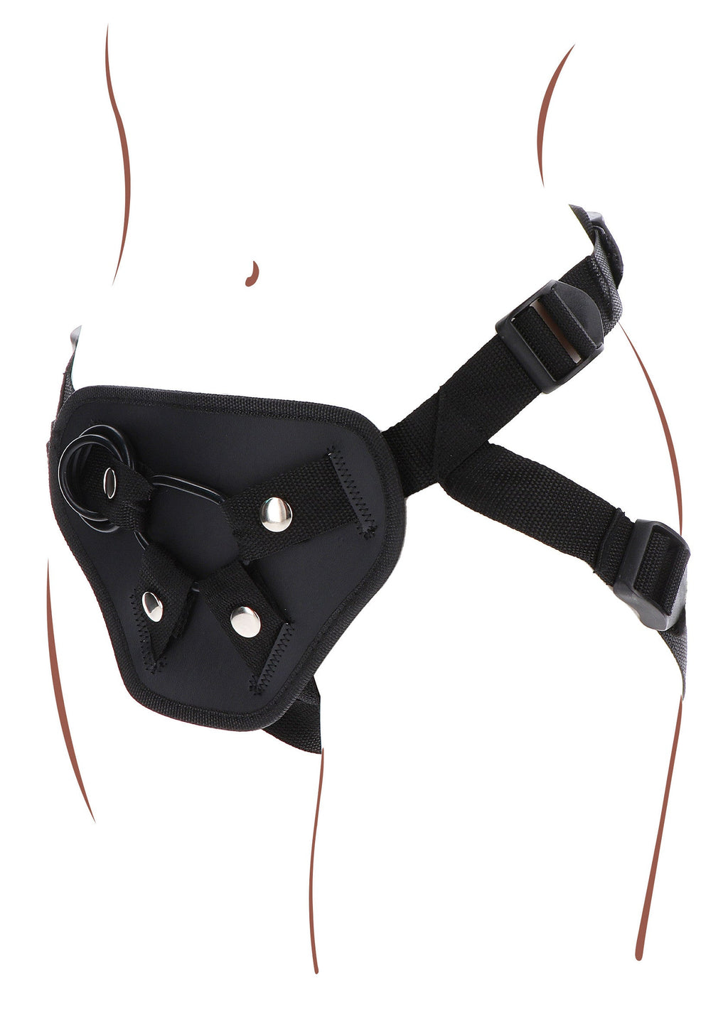 Full body harness with black strap