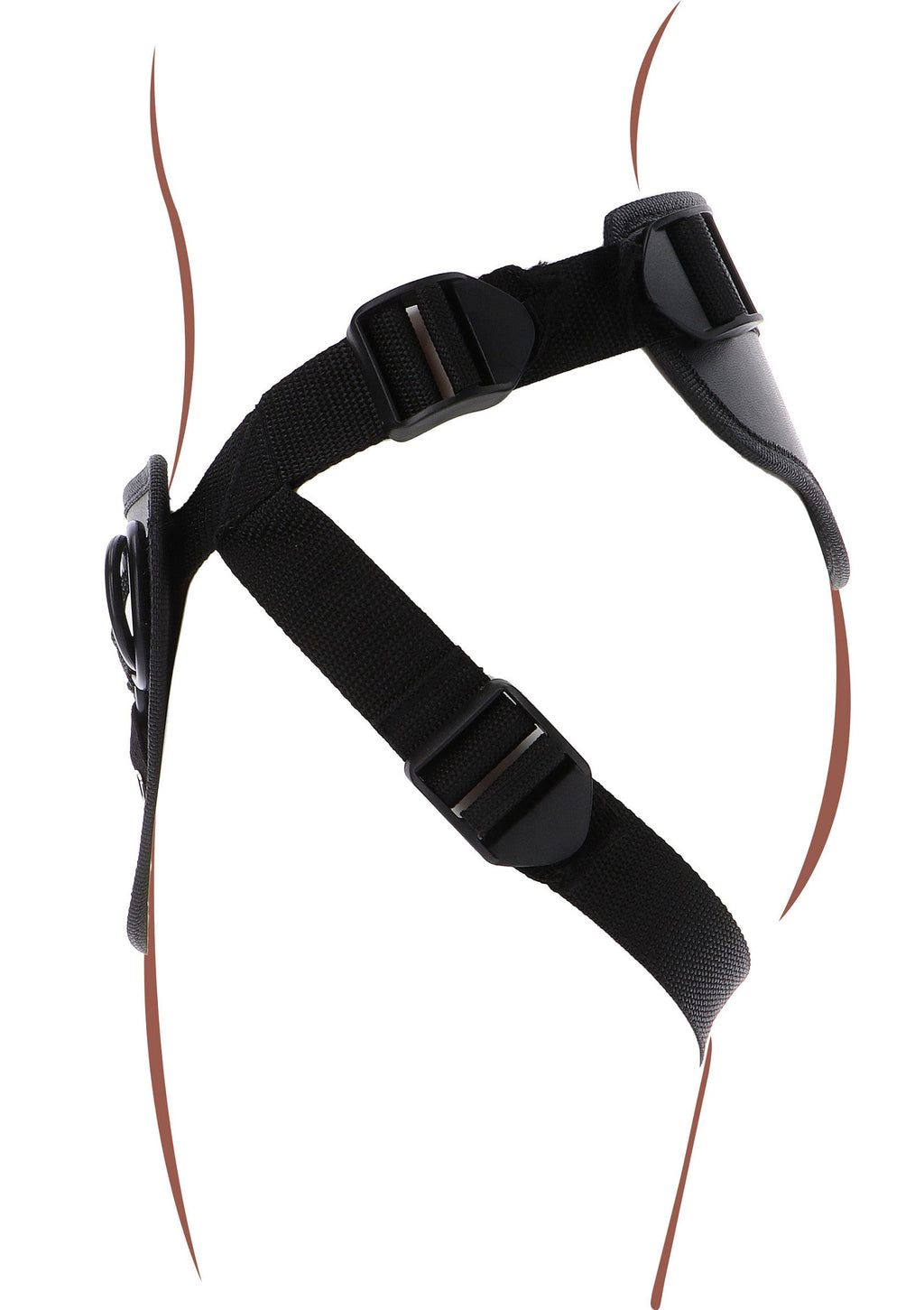 Full body harness with black strap