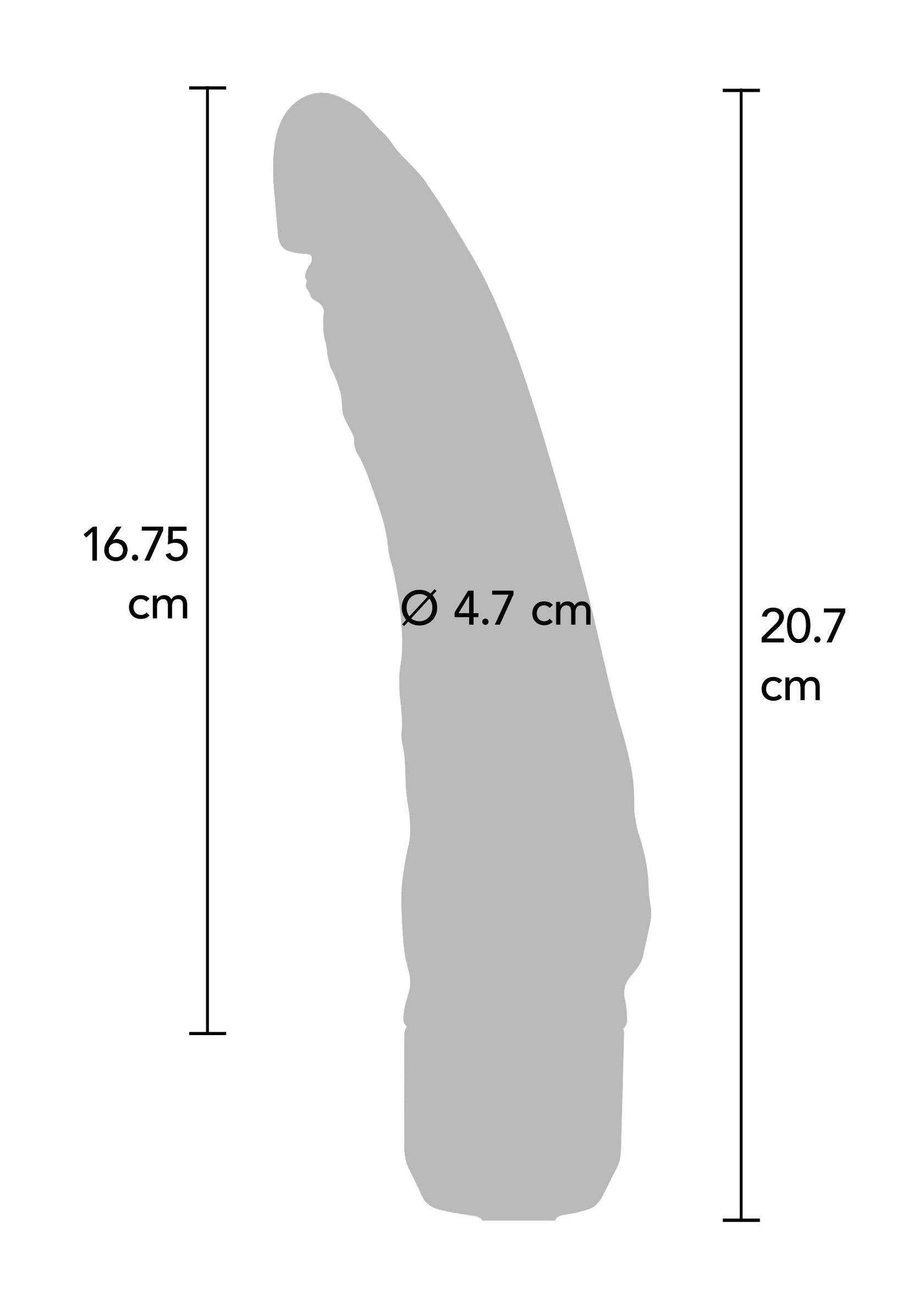 Classic slim black vibrator