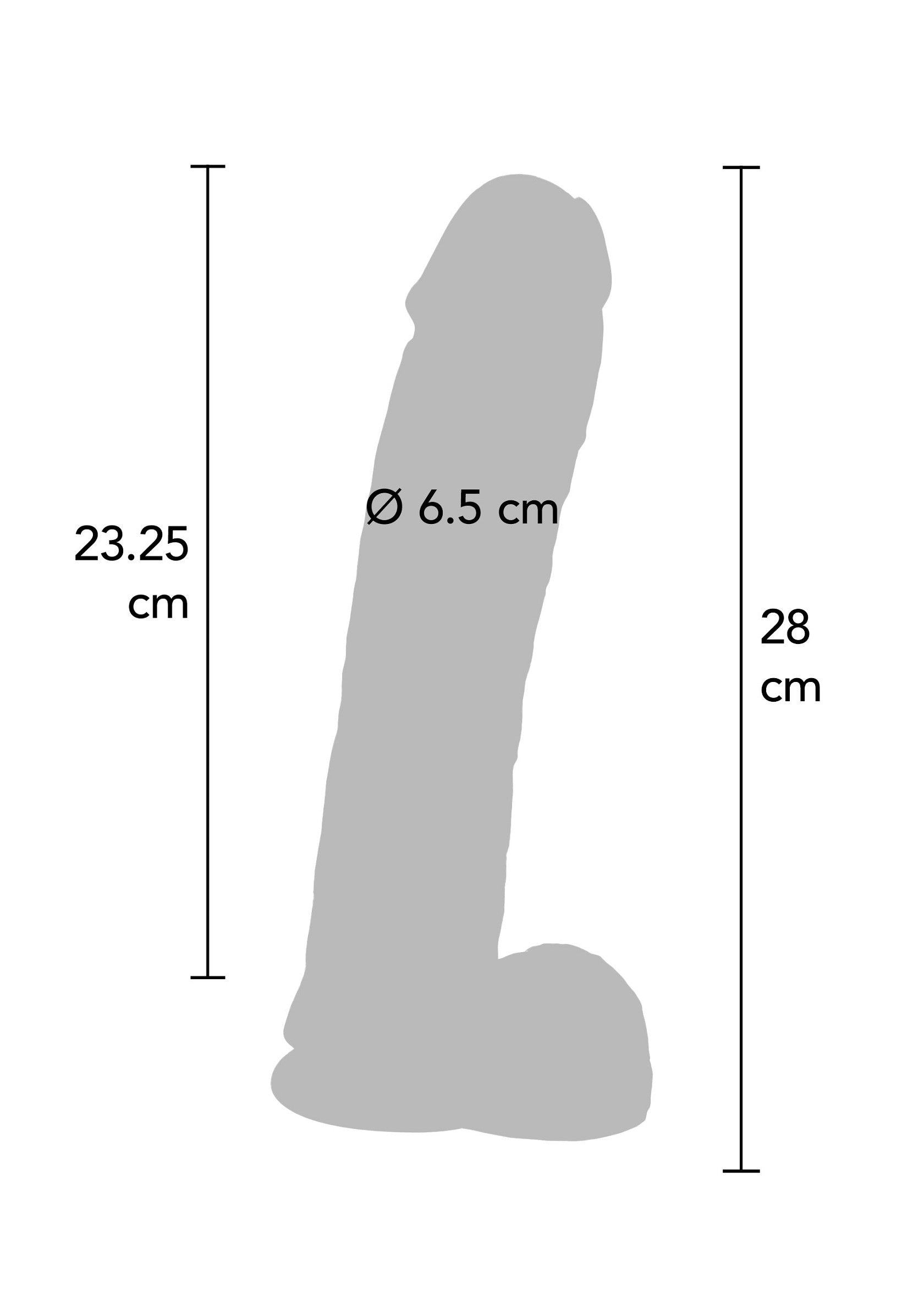 PVC Dildo 28 cm Black