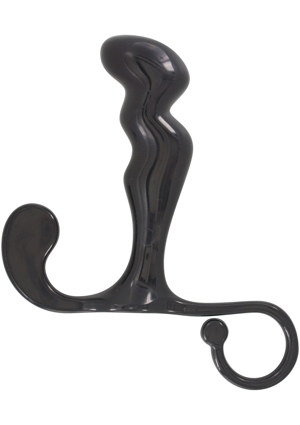 Prostate massager with black power plug