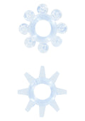 2-Piece Blue Power Stretchy Elastic Rings