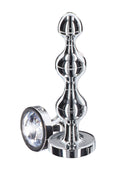 Small diamond star-shaped beads in silver