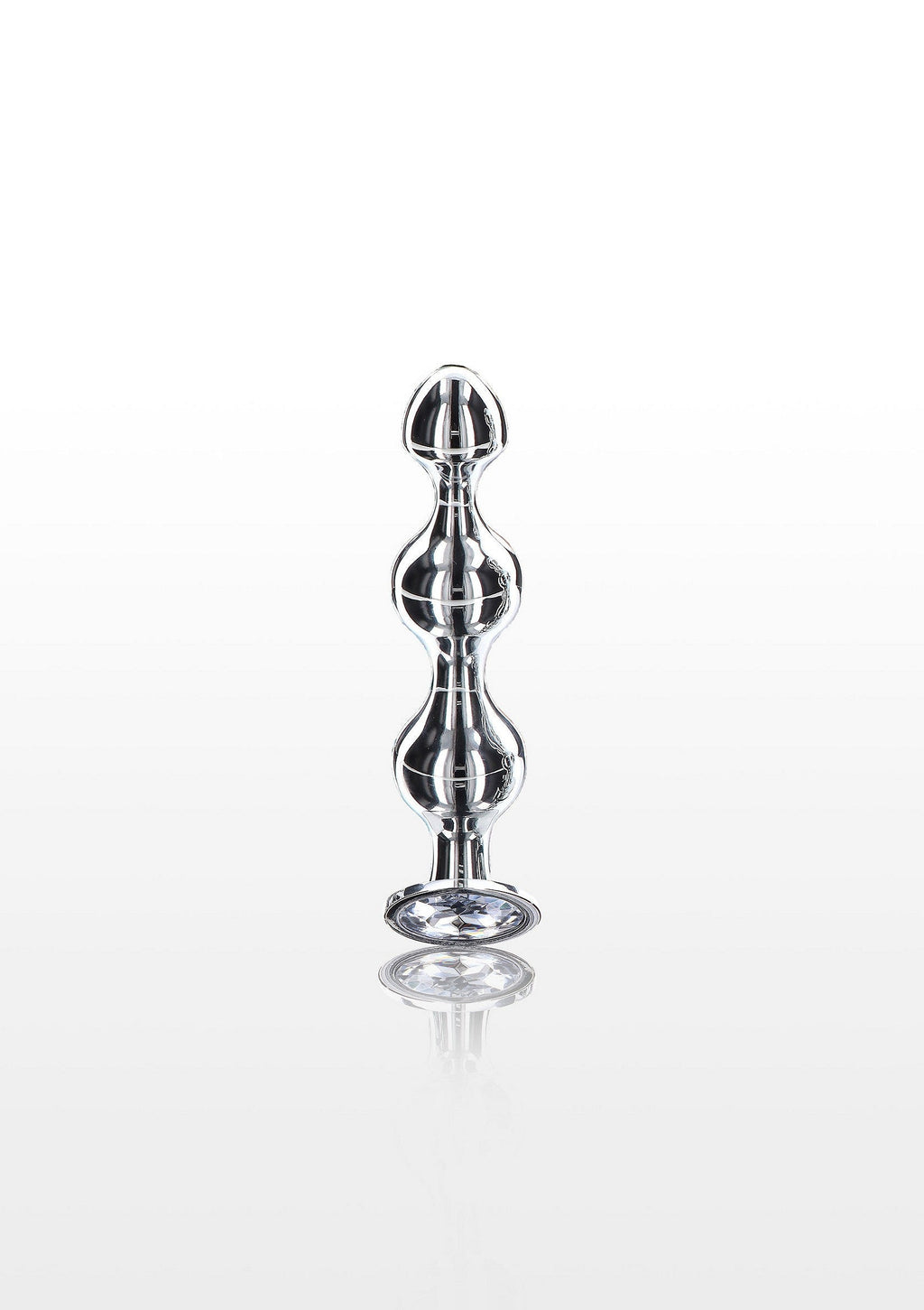Small diamond star-shaped beads in silver