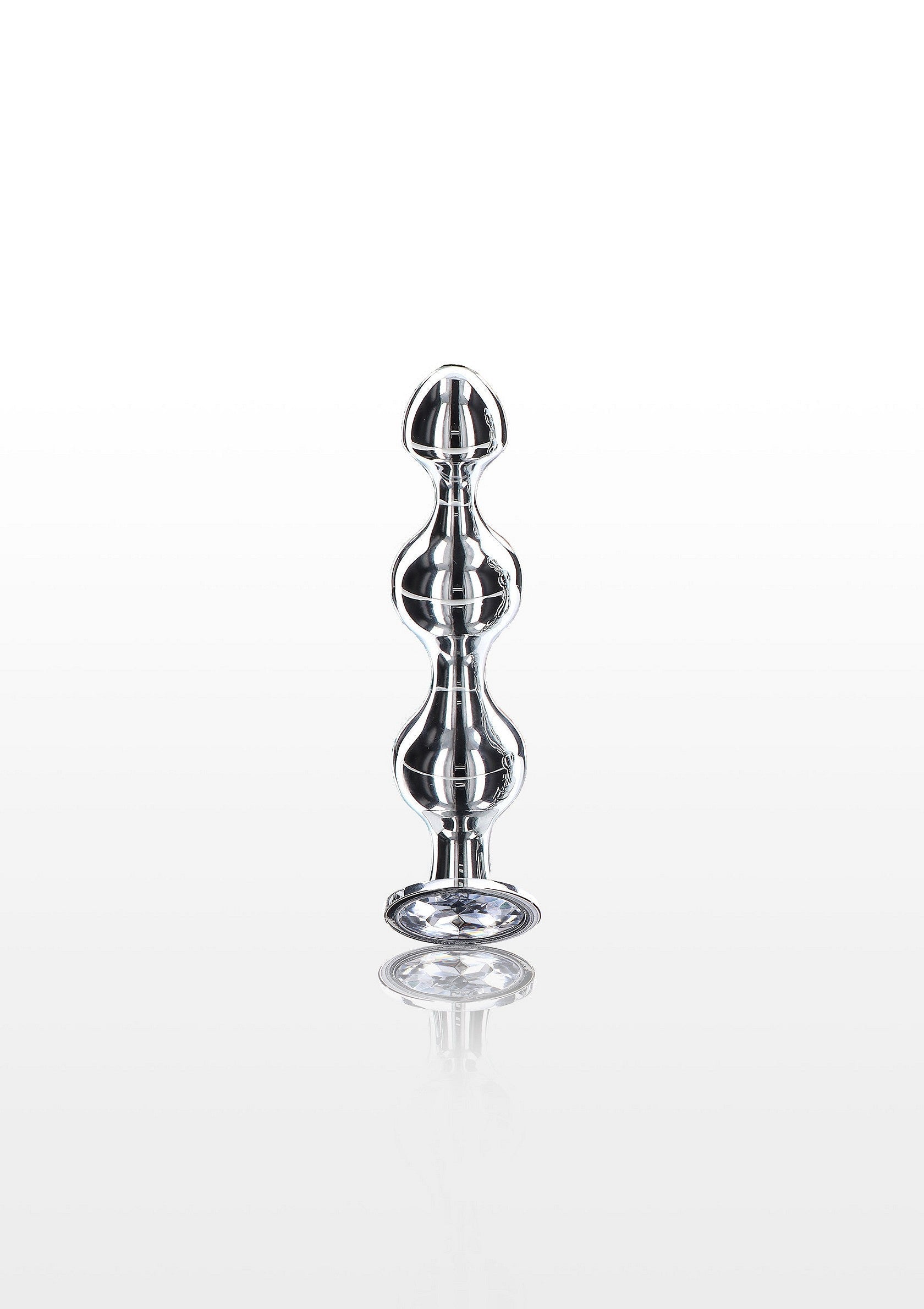 Small diamond star-shaped beads in silver