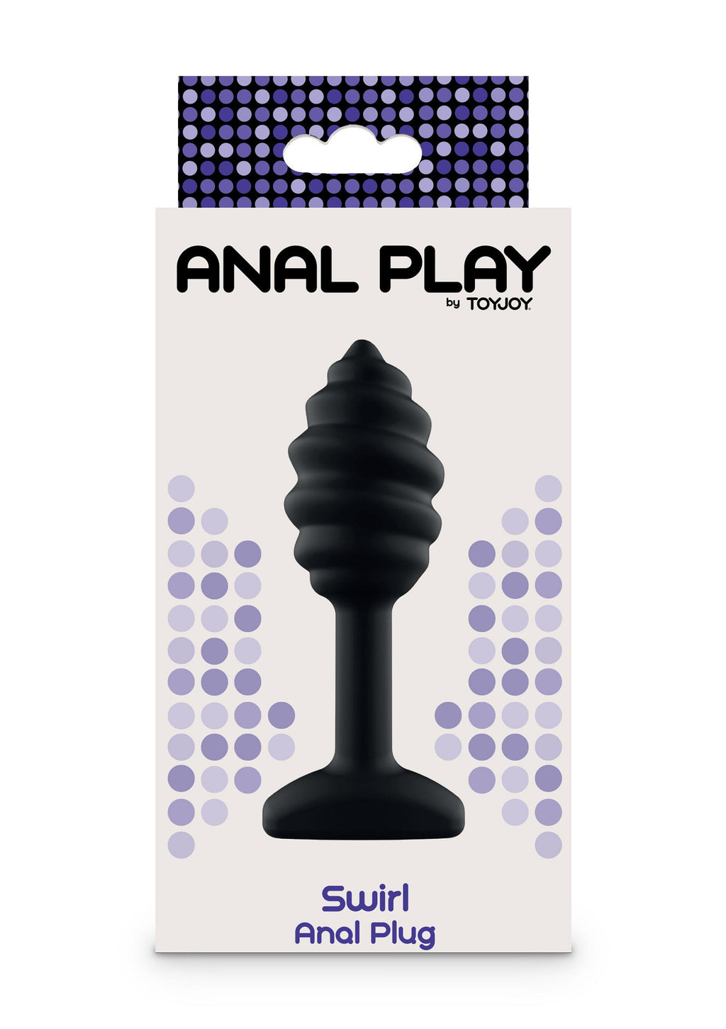 Black Swirl Butt Plug