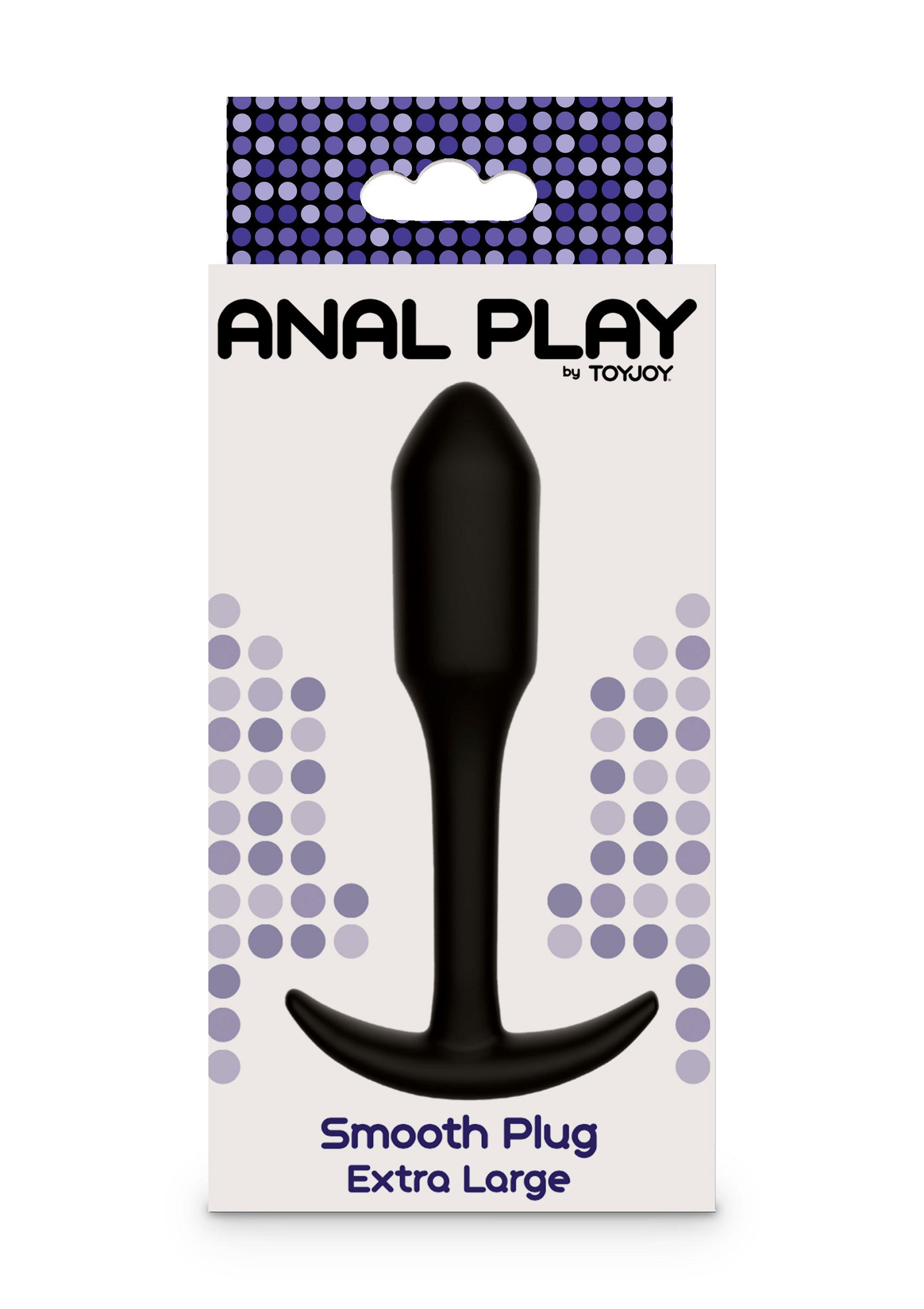 Smooth black XL anal plug