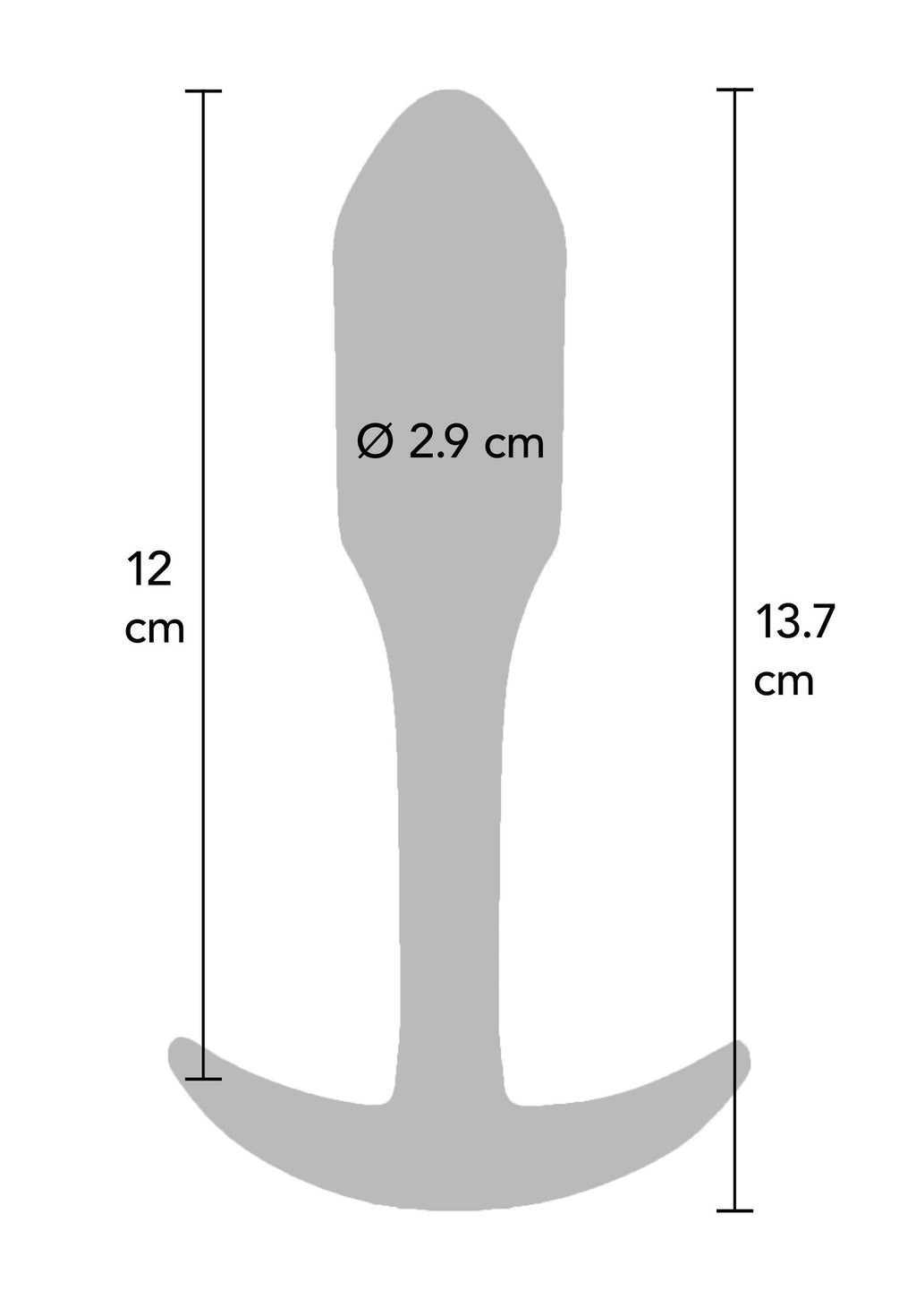 Smooth black XL anal plug