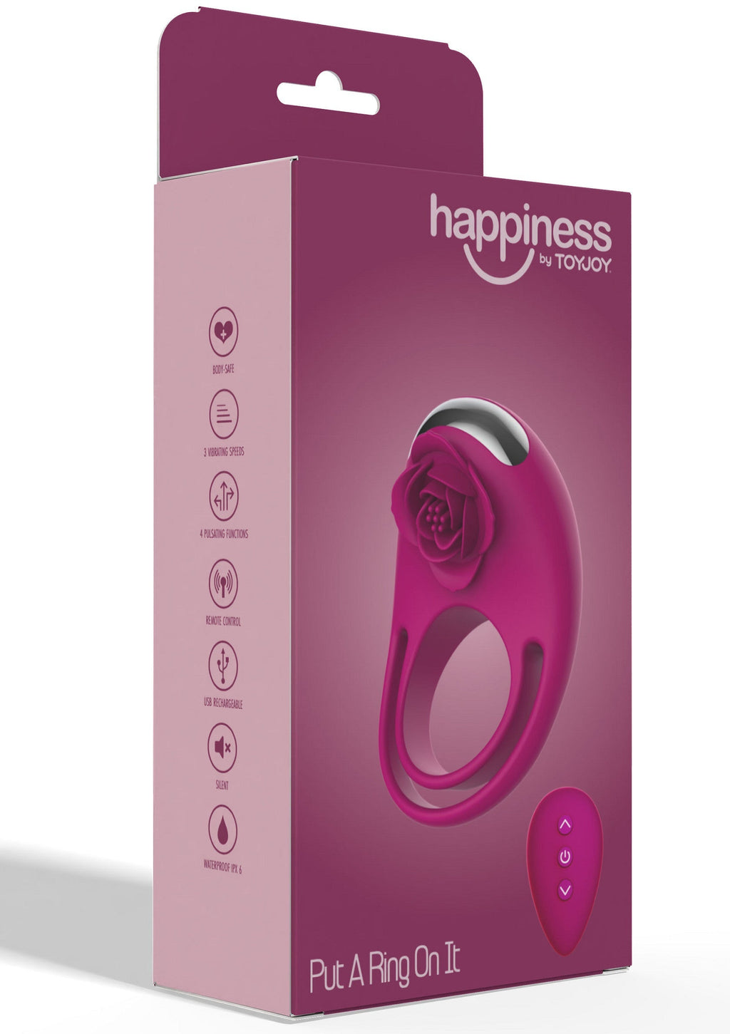 Put on a fuchsia C-Ring Remote