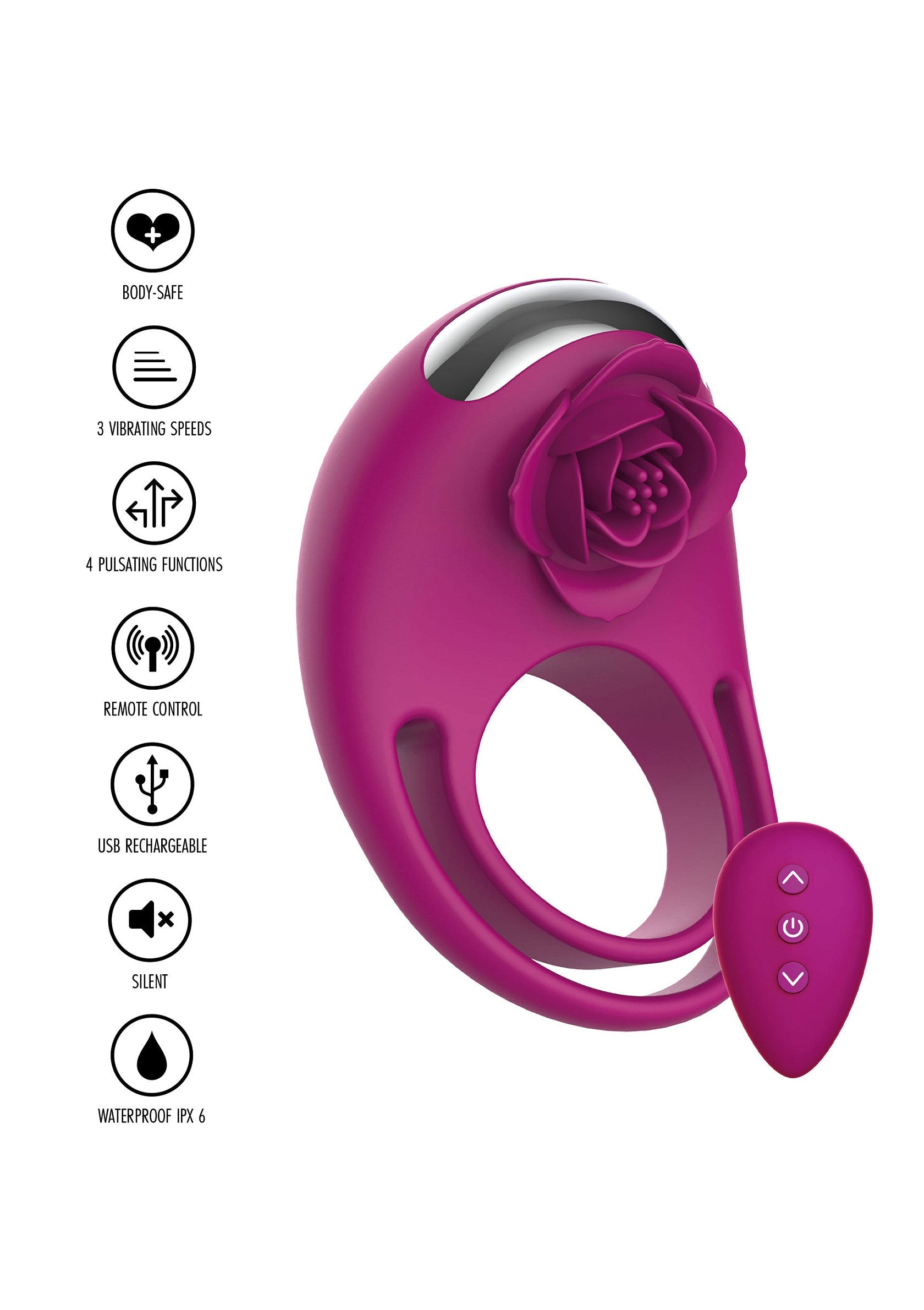 Put on a fuchsia C-Ring Remote