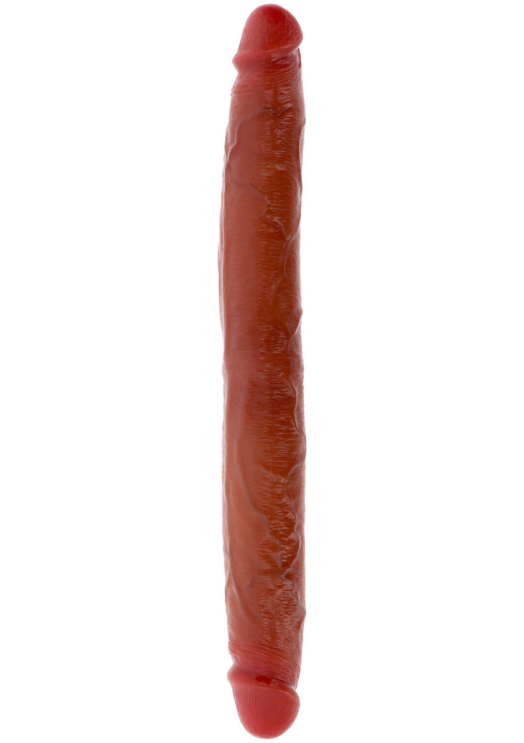 Double Foreskin Dong Silicone 35 cm caramel